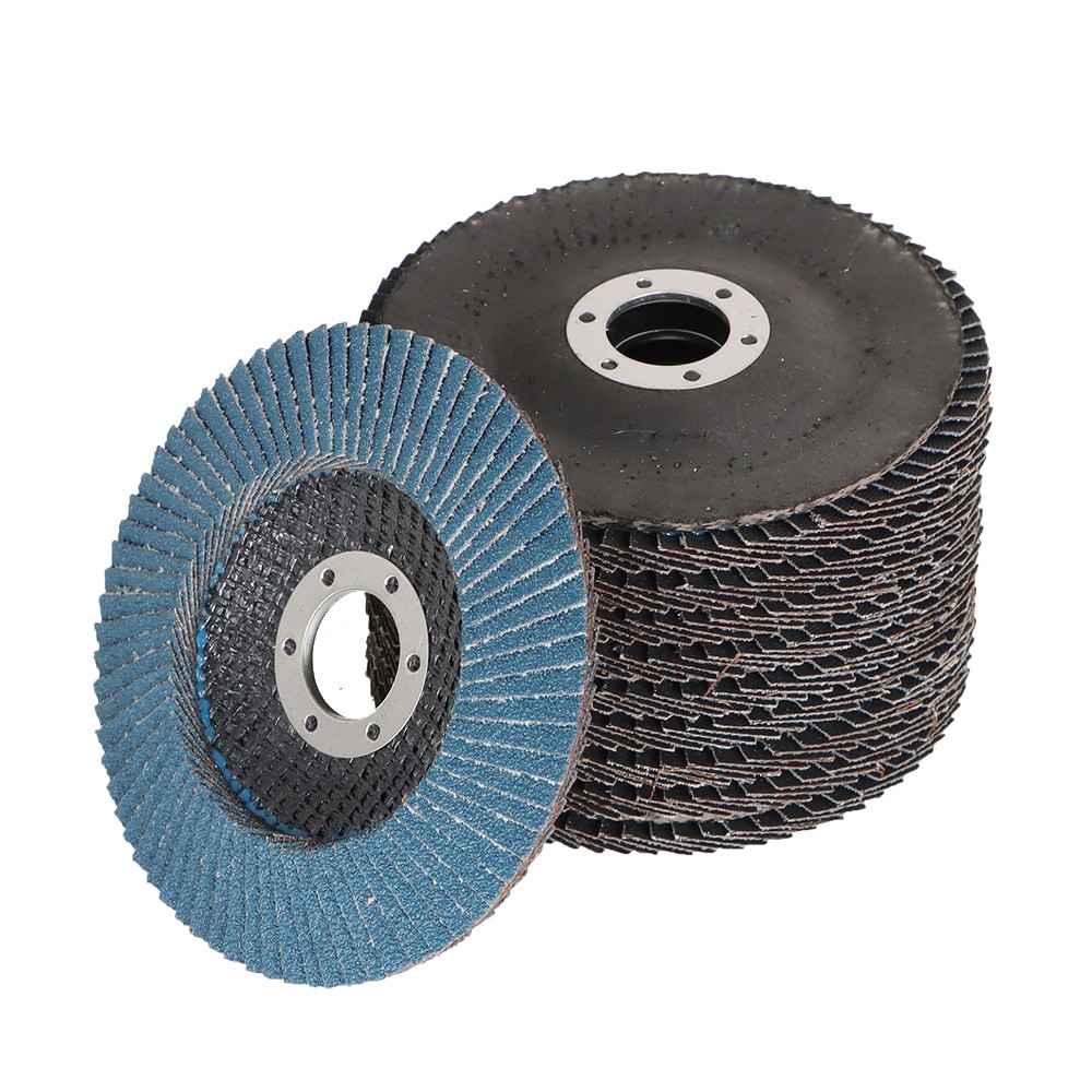 100 Pcs 4.5 Inch x 7/8 Inch T29 80 Grit Premium Zirconia Flap Sanding Discs