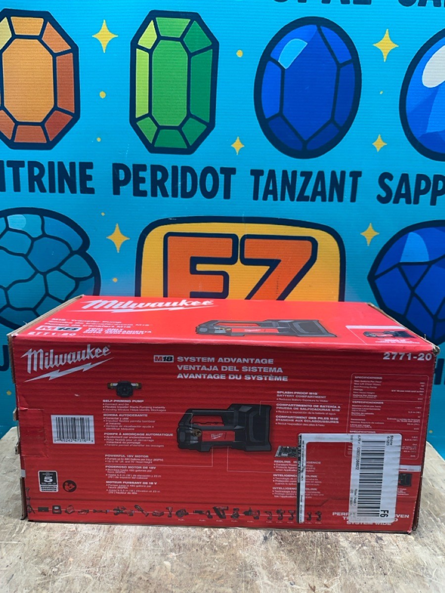 Milwaukee 2771-20 M18 FUEL 18V Water Transfer Pump – Bare Tool (E10050088)