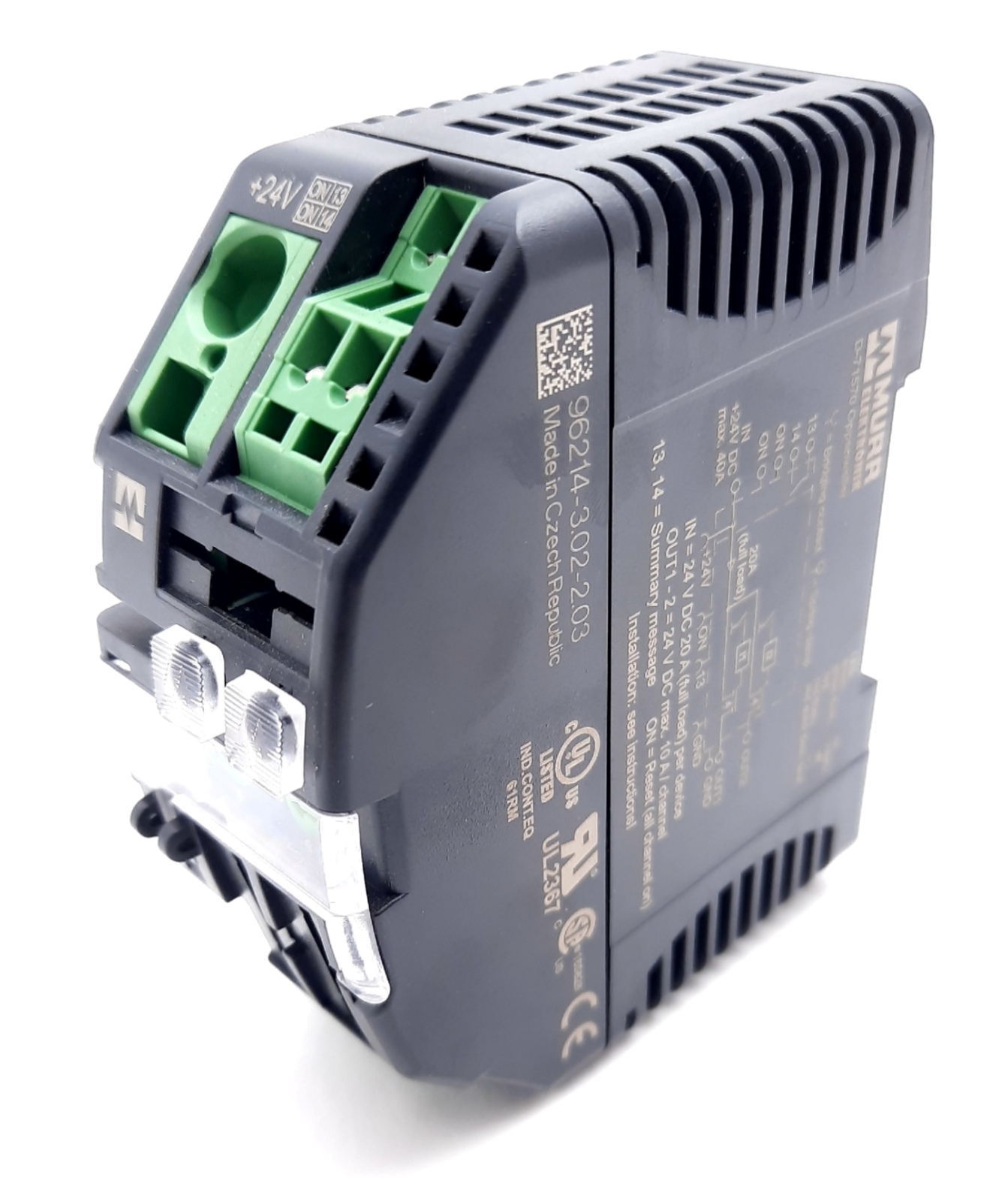 Murr Elektronik D-71570 9000-41034-0100600 Relay Module 66147-3.04-3.04, 24VDC