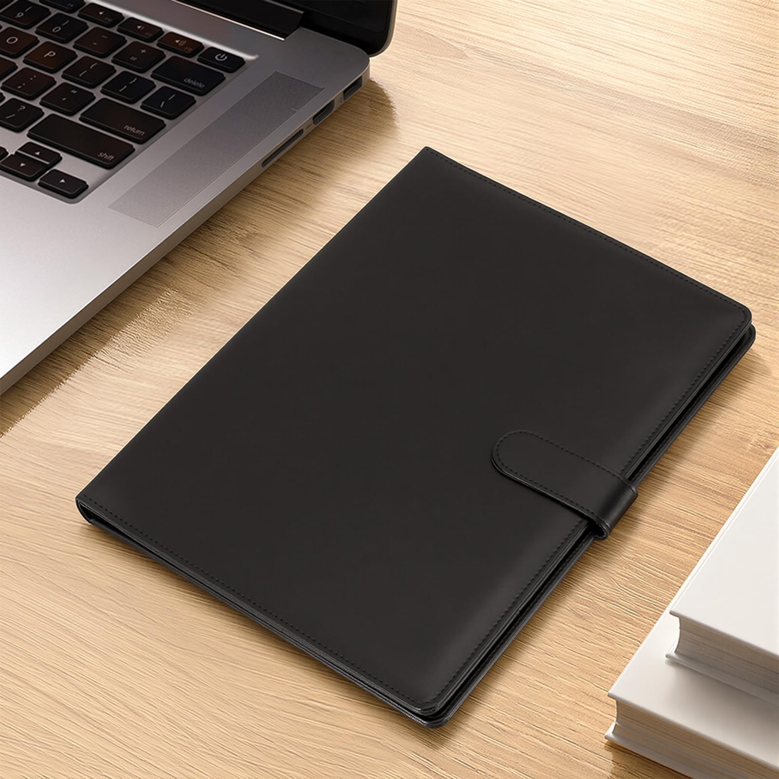 Professional Padfolio with Clipboard, Faux Leather Portfolio Folder Binder, L…