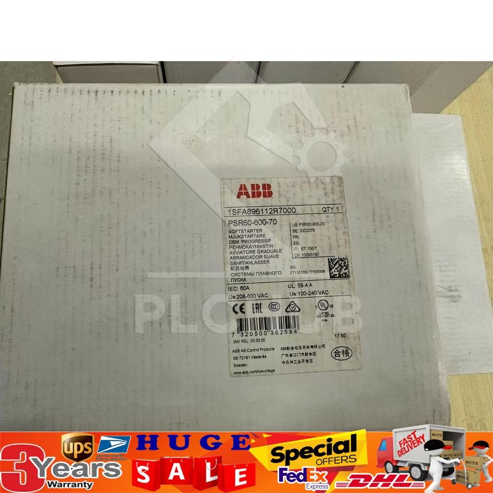 PSR60-600-70 ABB 30KW Soft Starter Brand New in Box!Spot Goods Zy US Free TAX