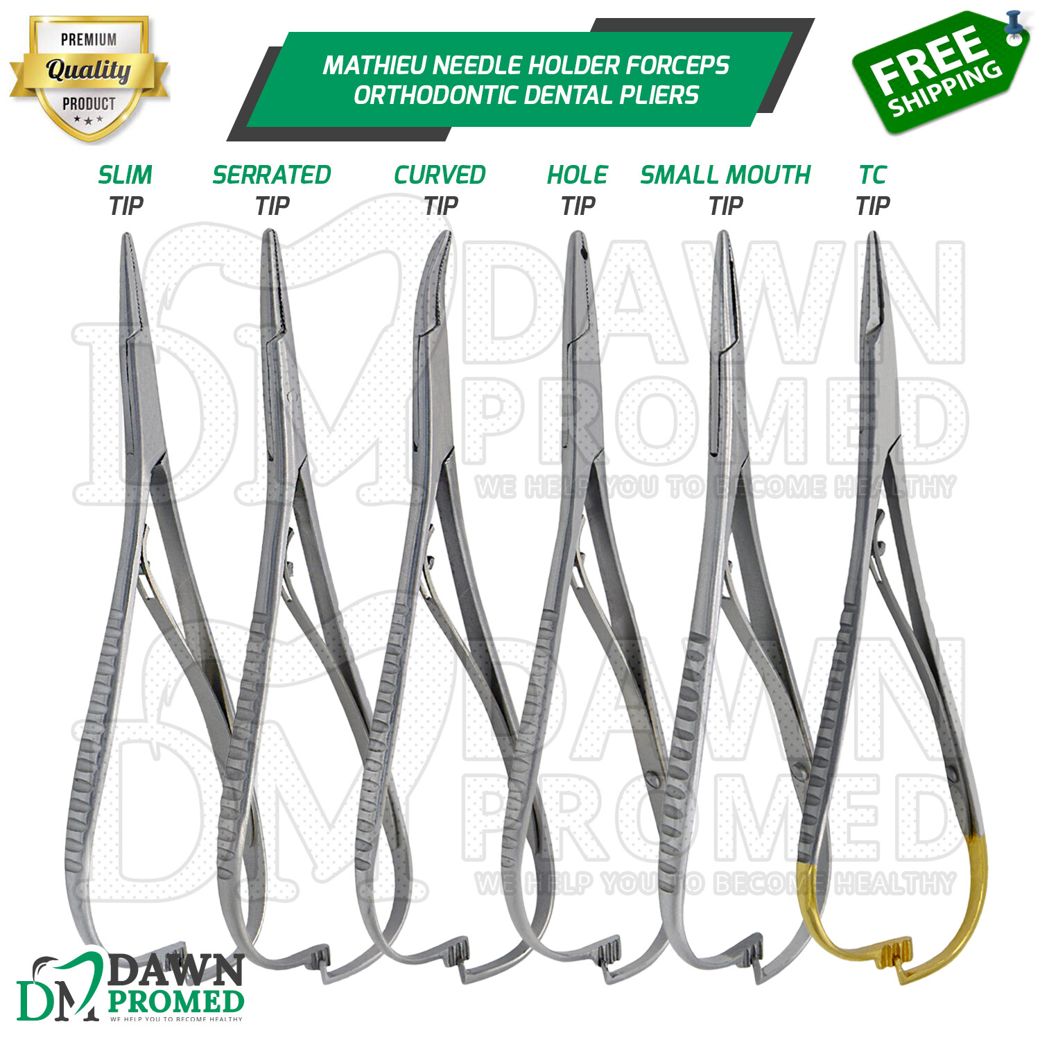 Mathieu Needle Holder Forceps Orthodontic Suture Ligature Surgical Dental Pliers