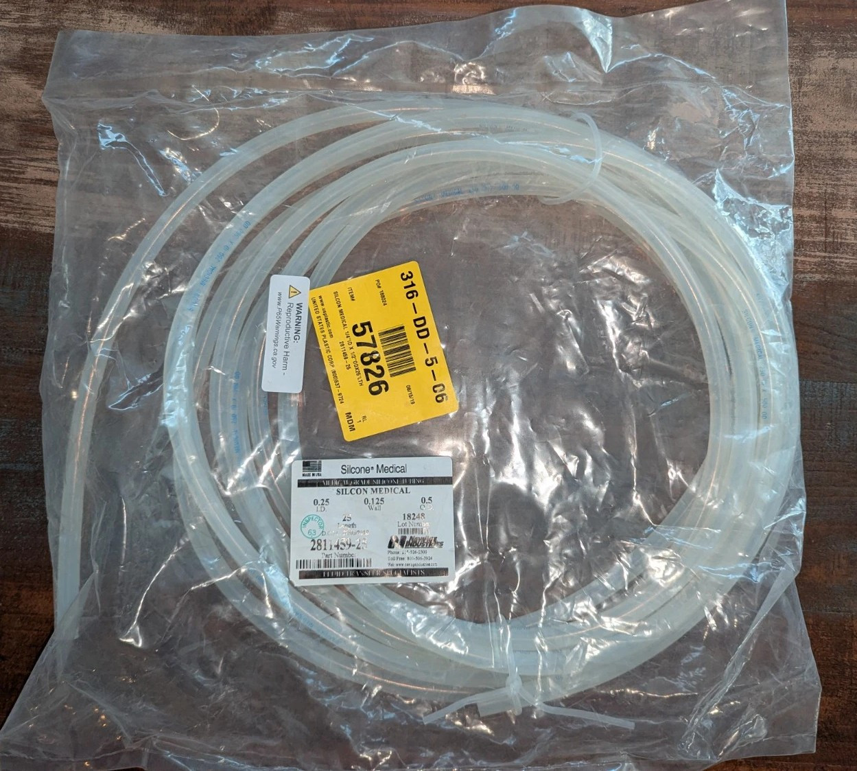 2811459-25 SILCON® by NewAge | Medical Grade Silicone Tubing | 1/4″ ID x 1/2″ OD