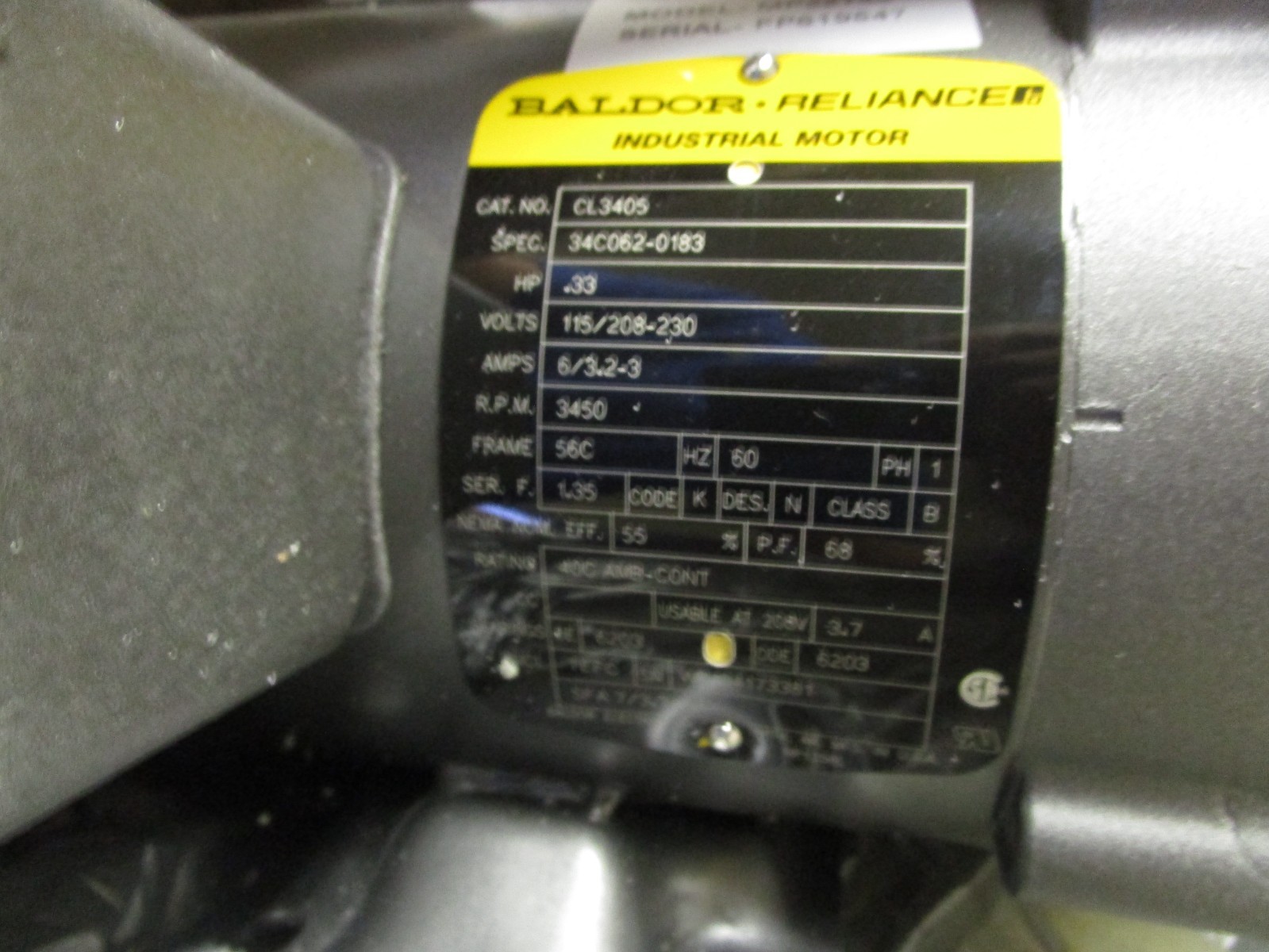 MP End Suction Centrifugal Pump and Motor Unit | MP22746 Baldor CL3405