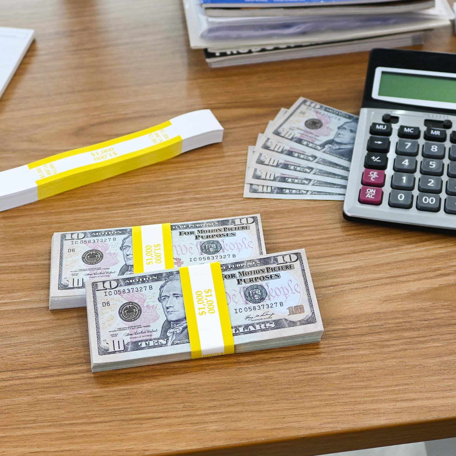 ESSENTIAL 100 Pcs Currency Straps Yellow$1000 – 100 PCS, Yellow $1000-100pcs
