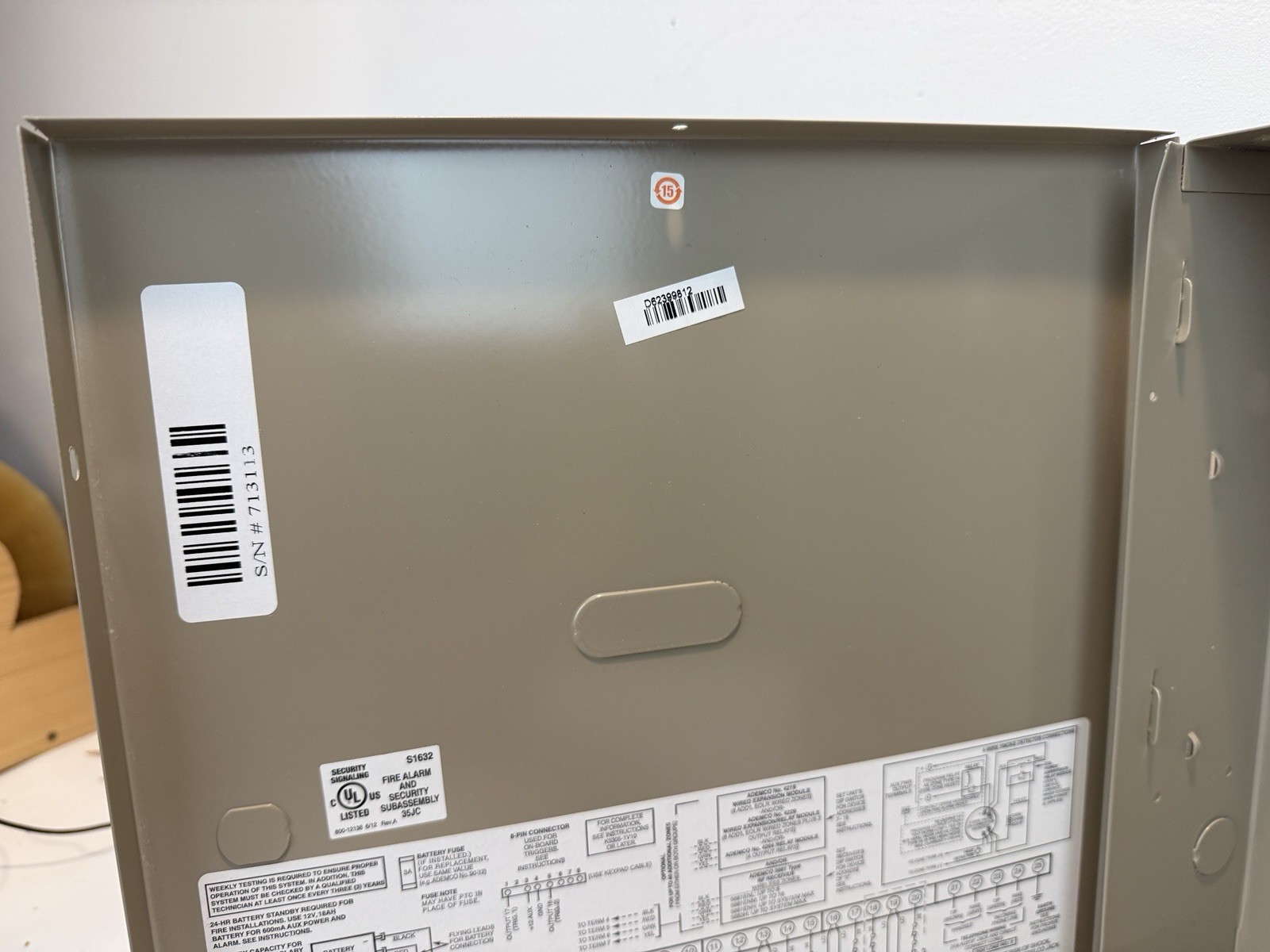 Honeywell ADEMCO VISTA-20P Alarm Control Panel Board w/ Metal Cabinet Enclosure