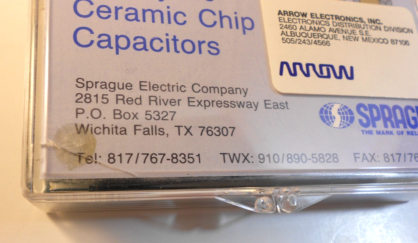 Sprague Type 2C Monolithic Ceramic Chip Capacitors Engineering Lab Kit Lot NOSE4