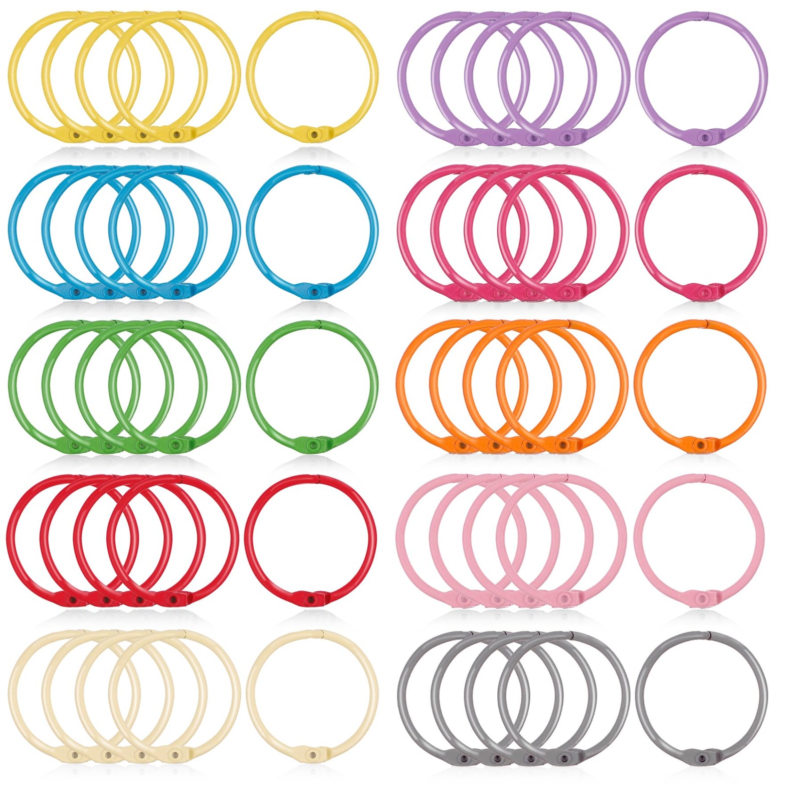 1.2 Inch/30mm, Red, Light Pink, Orange, Green, Purple, Blue, Gray, Yellow,…
