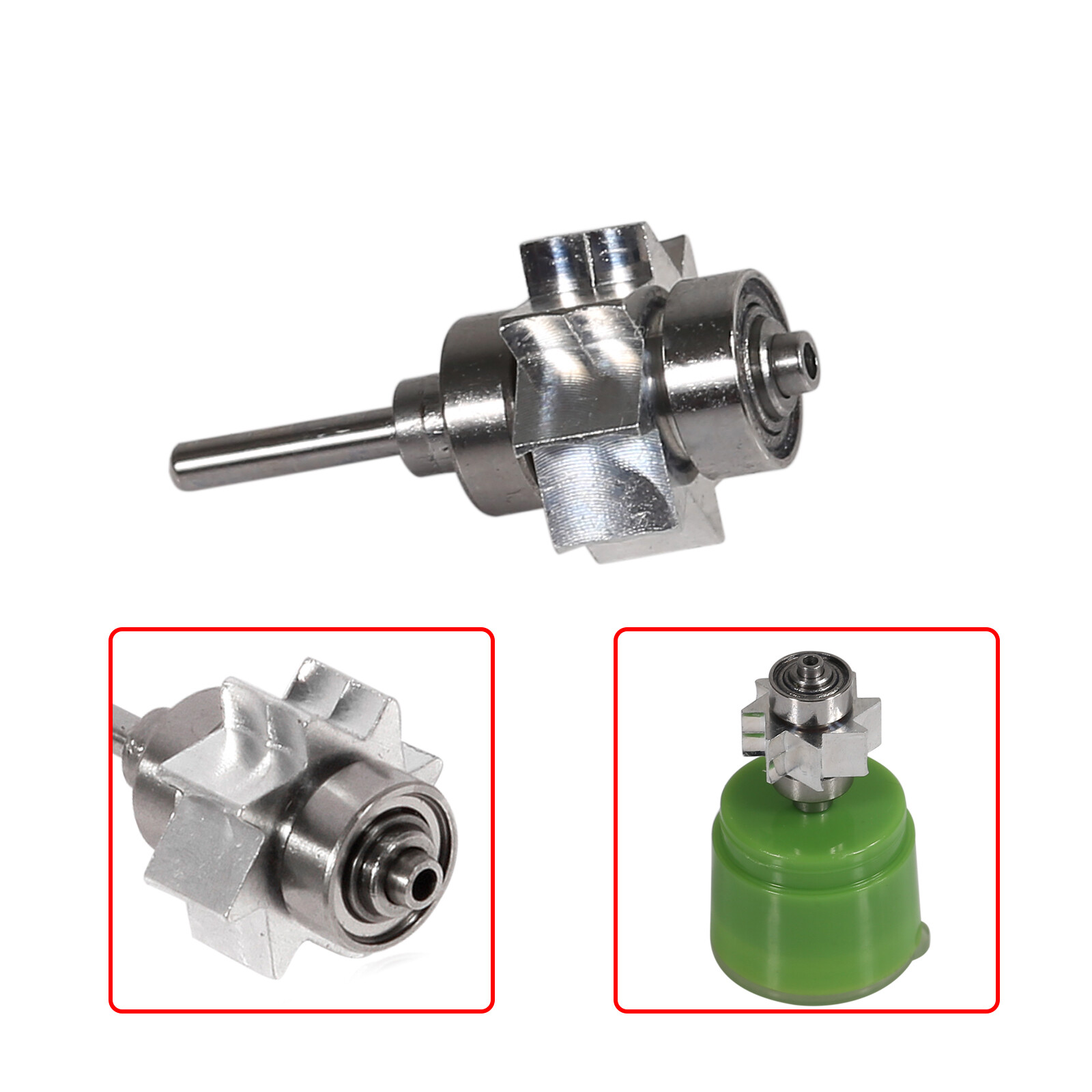 Dental Replaced Cartridge Turbine Rotor for Self-power LED High Speed Handpiece