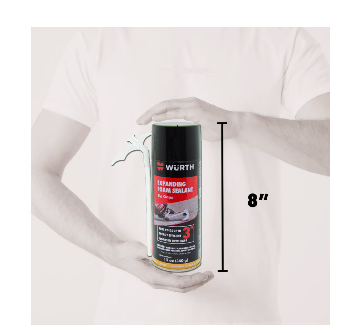 (4 Pack) Big Gaps Expanding Insulating Spray Foam Sealant, up to 3-in, 12oz Can