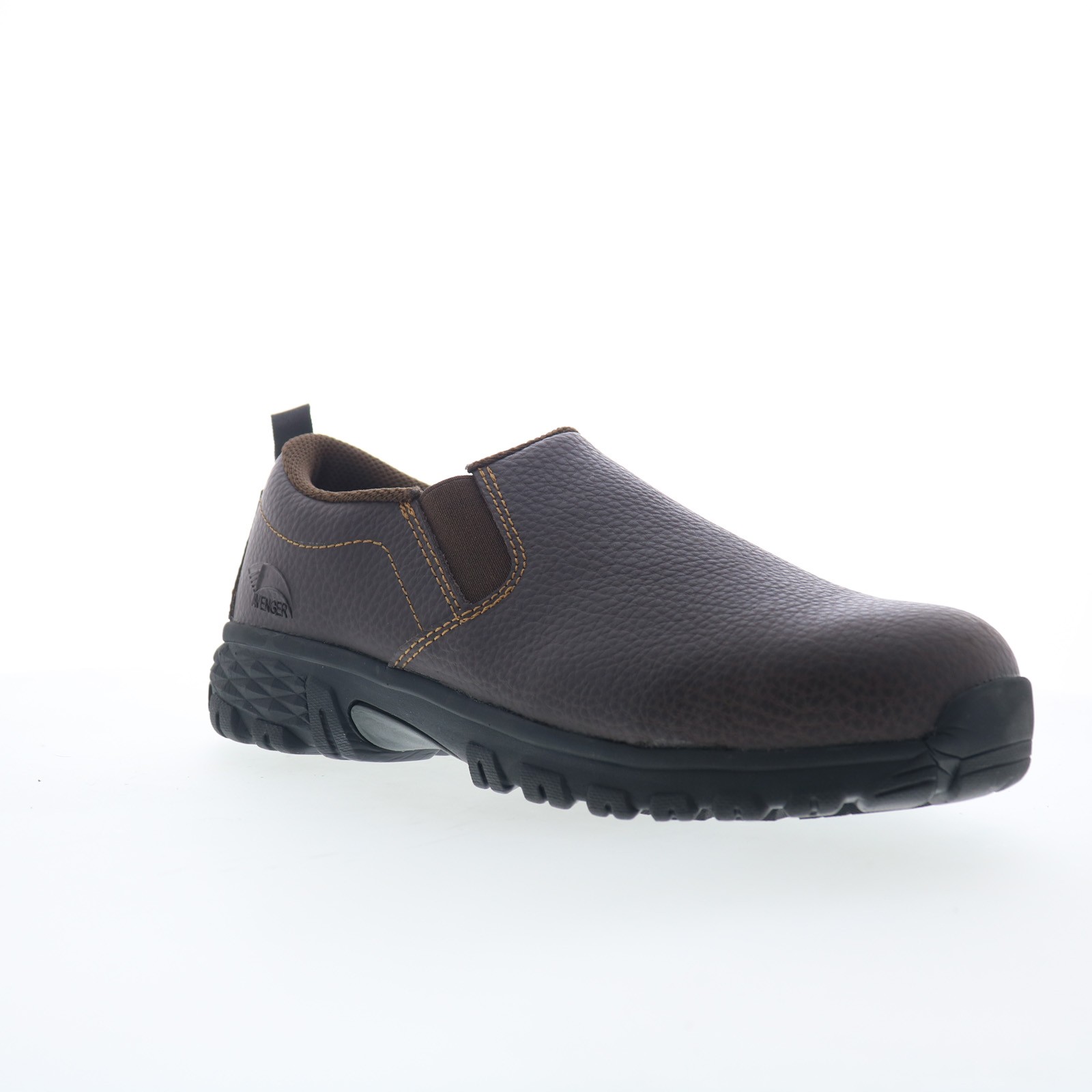 Avenger Flight Slip-On Alloy Toe A7000 Mens Brown Wide Work & Safety Shoes