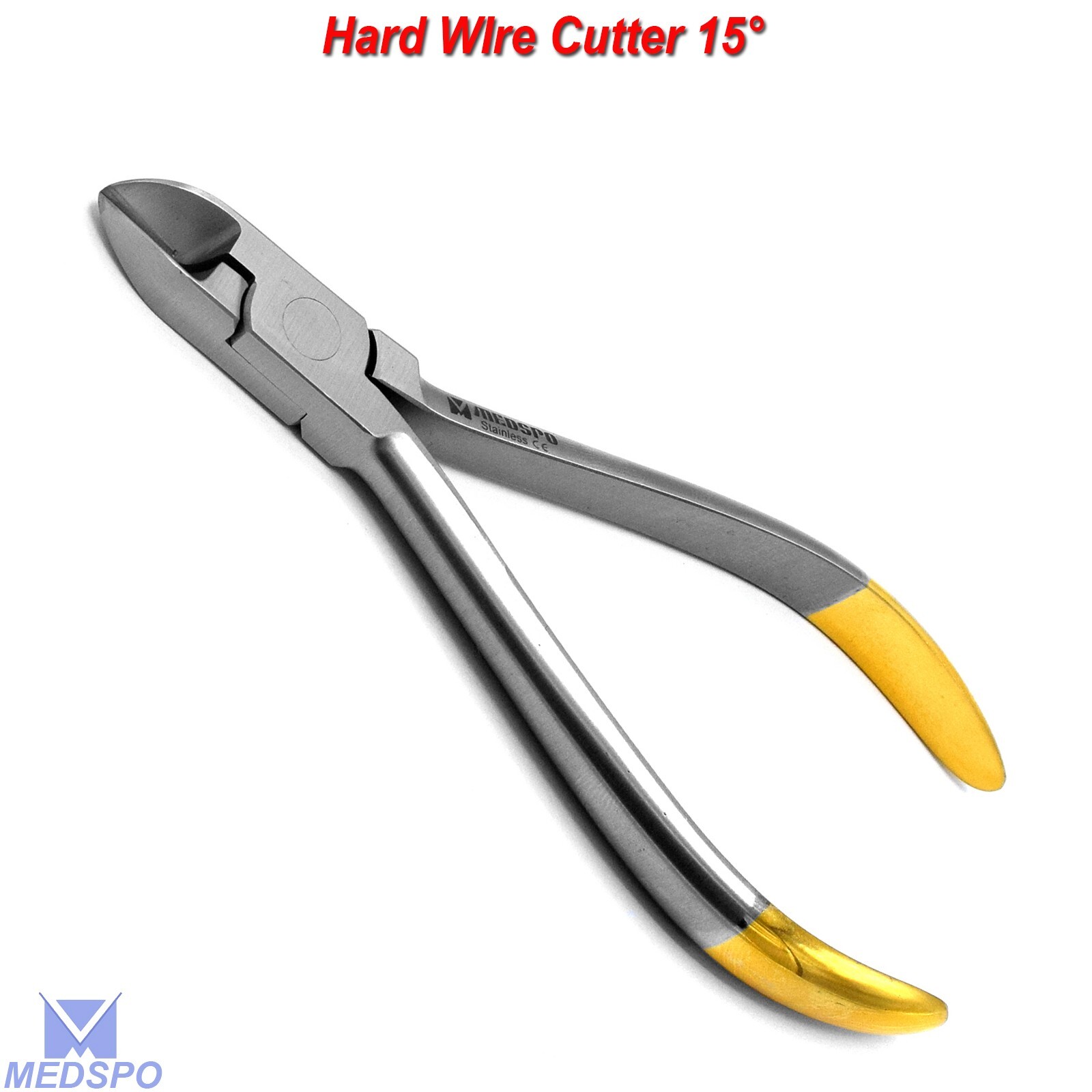 Orthodontic Ligature Hard Wire Cutter 15° Dental Ortho Braces Laboratory Pliers
