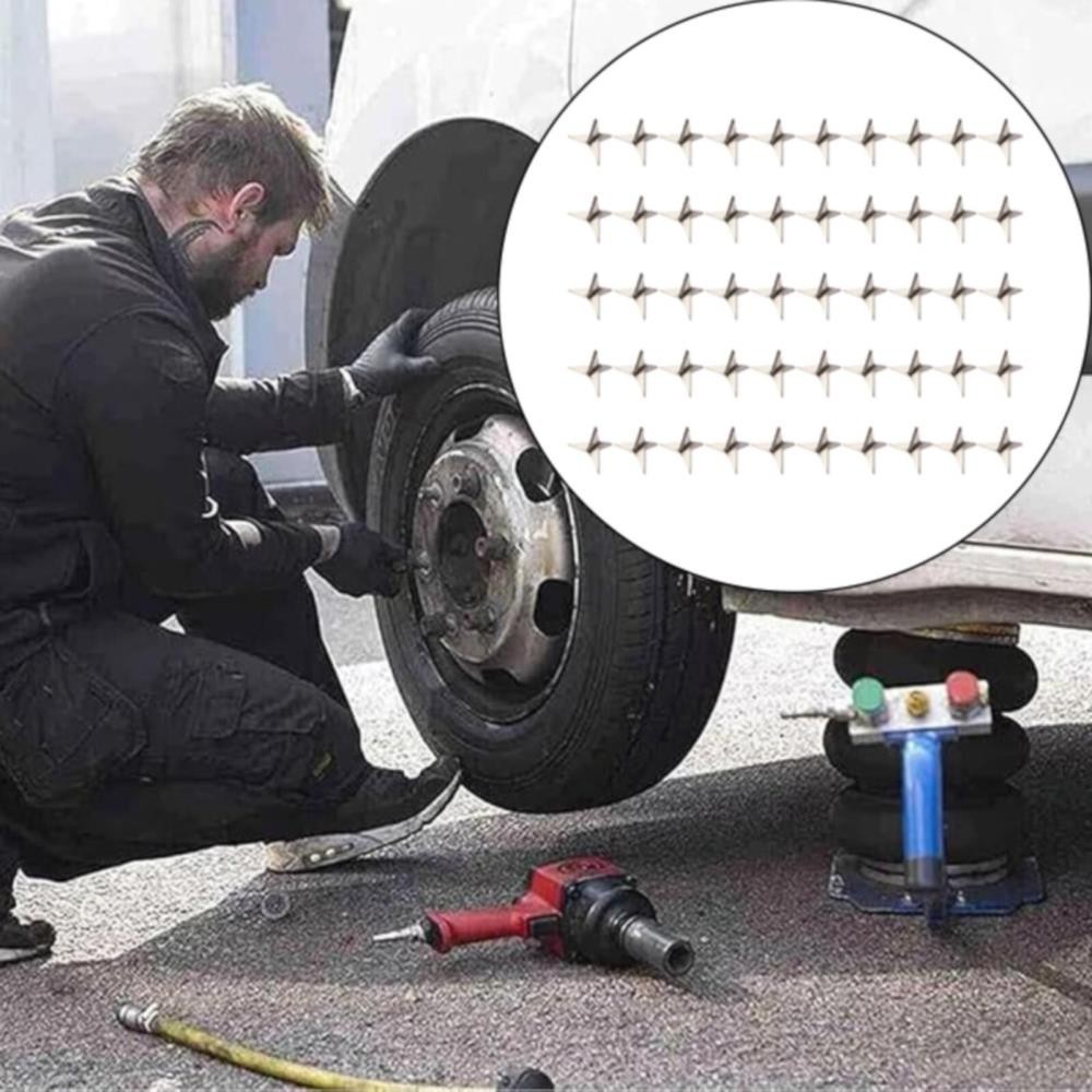 50PC Tire Puncture Spikes Heavy Portable Duty Carbon Steel Triangle Road Spikes