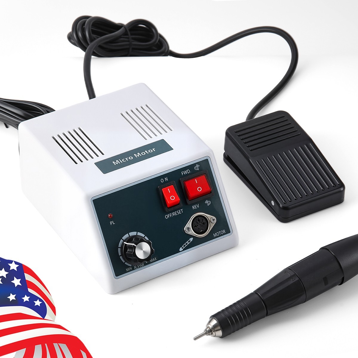 Dental Lab Marathon Electric Micromotor Polishing Unit + 35K rpm Motor Handpiece