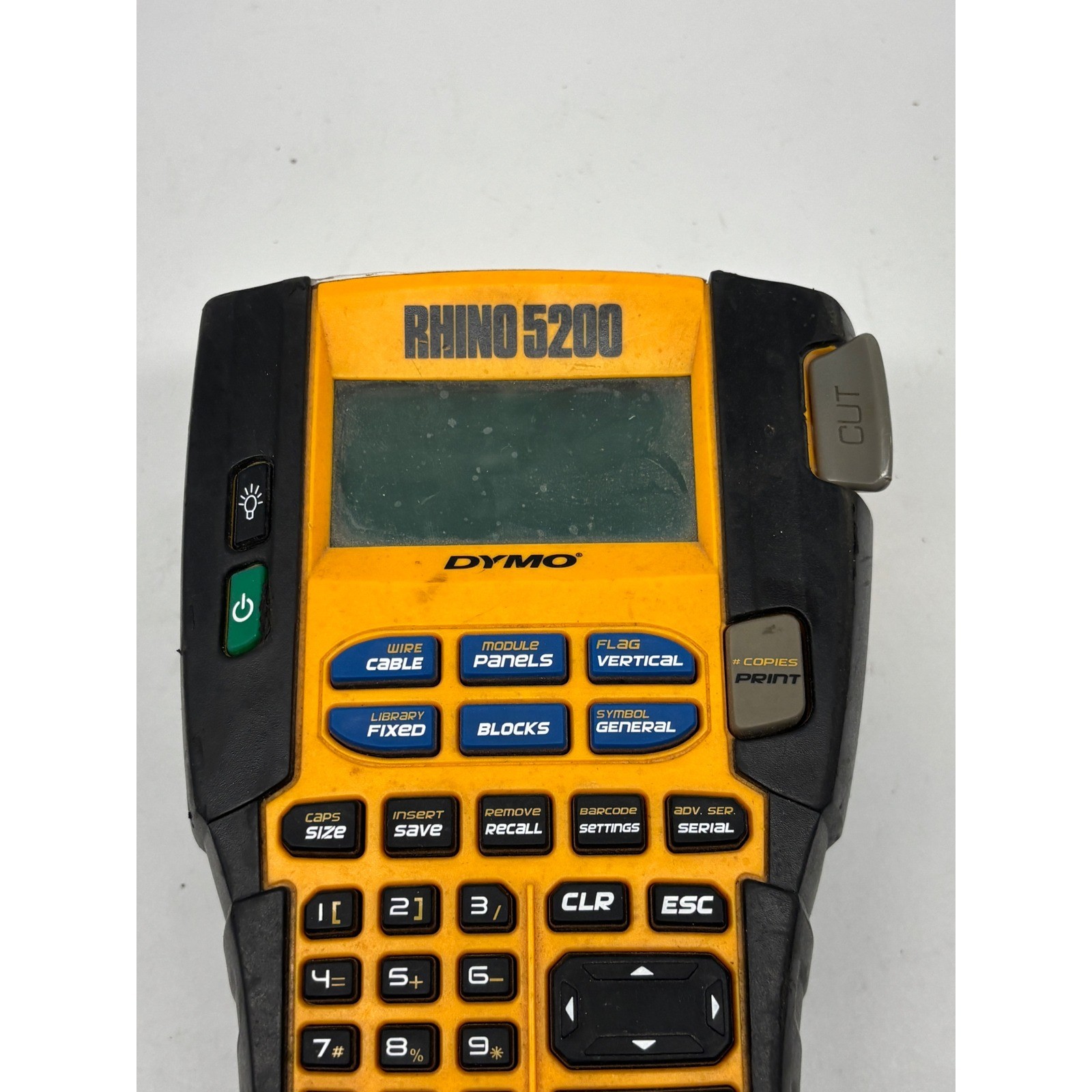 Dymo Rhino 5200 Industrial Label Maker Yellow Black Handheld Printer Unit only