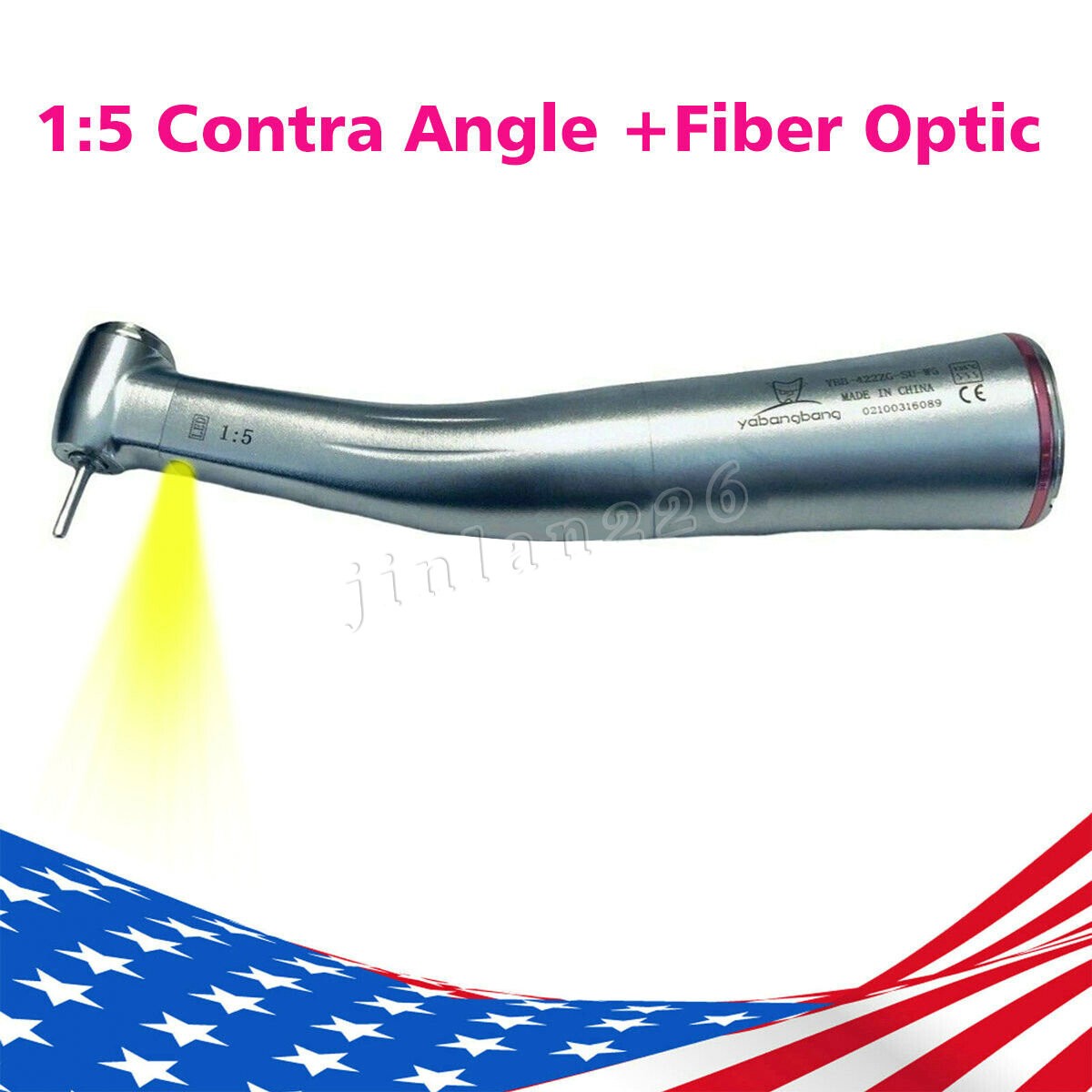 Dental Hygiene Prophy Handpiece Air Motor 4 Holes 4:1 Reduction 360 ° Swivel