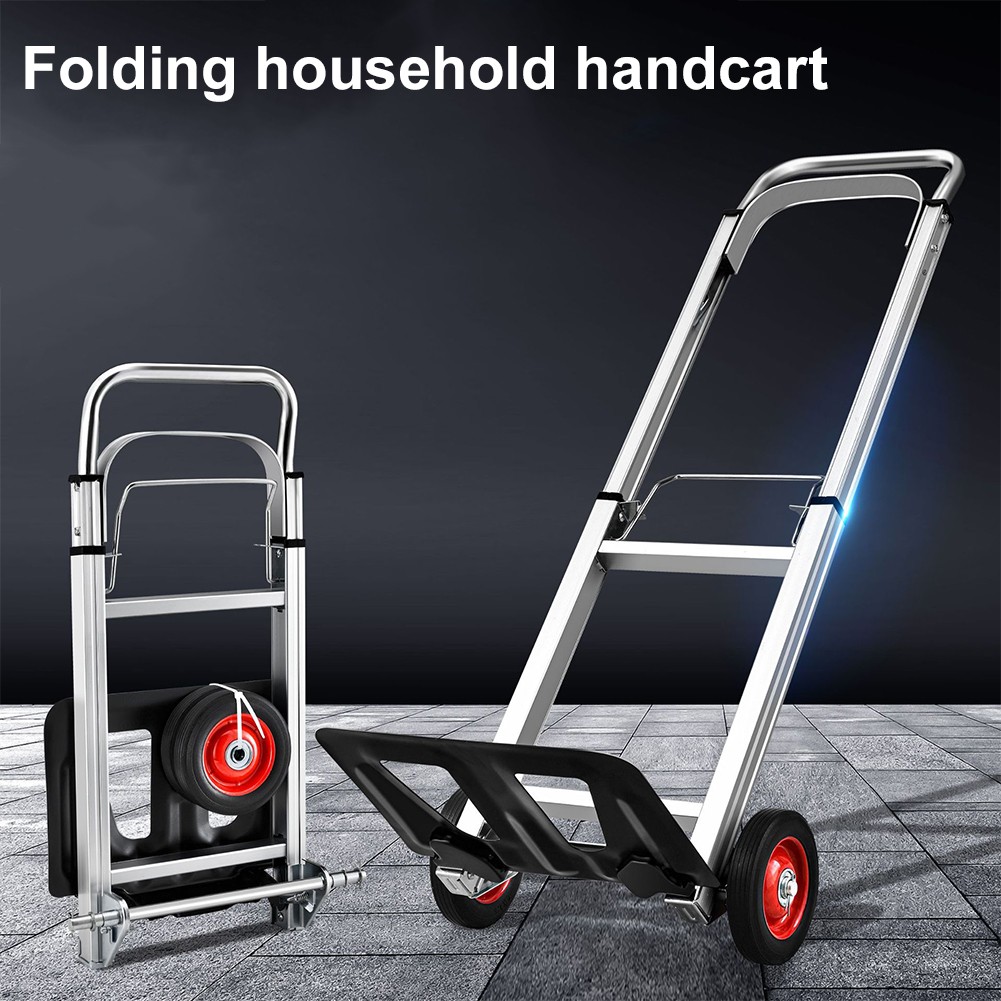 400 Lbs Aluminum Hand Truck 2 in 1 Heavy Duty Convertible Folding Dolly Cart USA