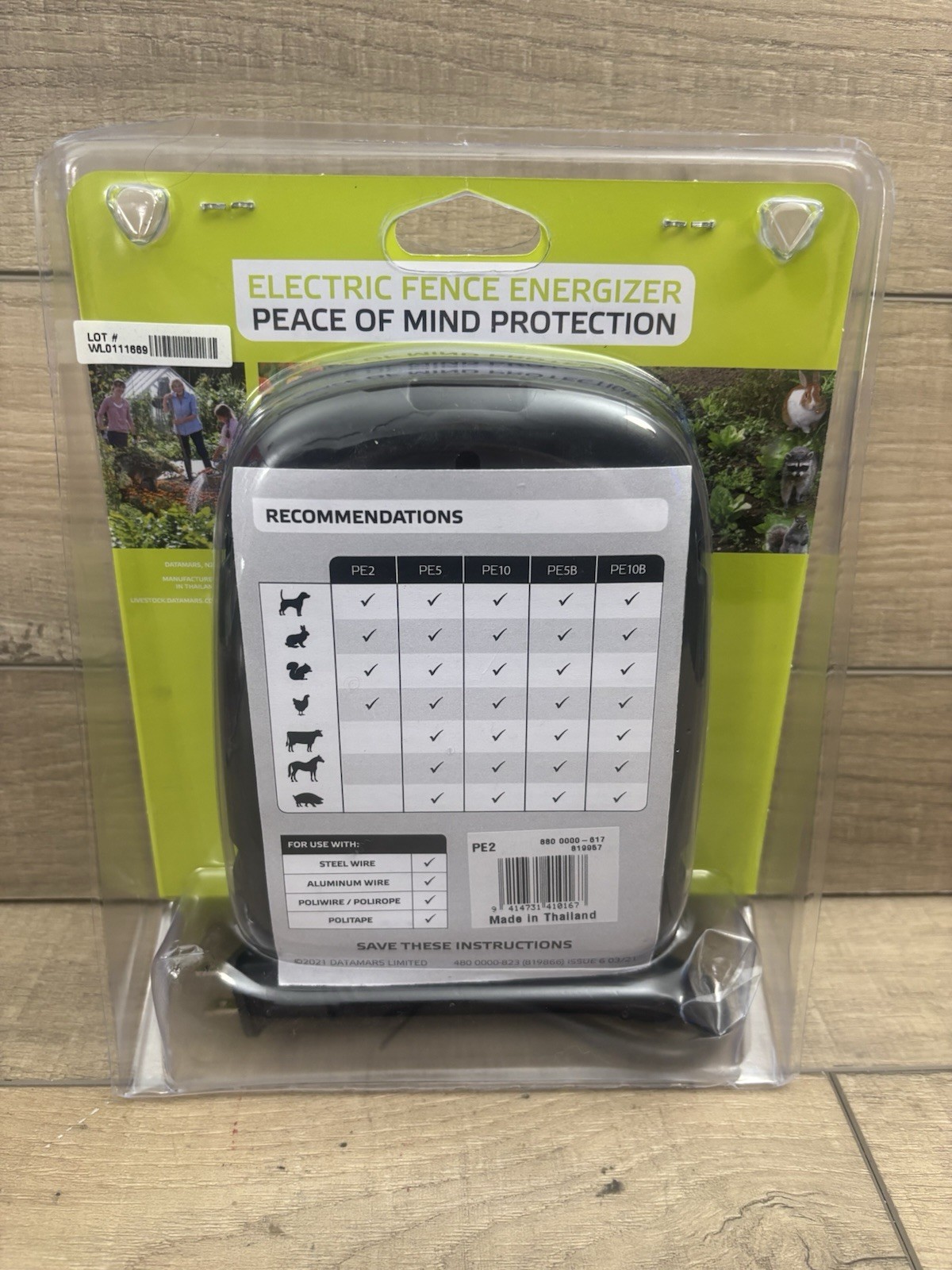 Patriot PE2 Electric Fence Energizer For Pet & Garden 2 Miles 8 Acres