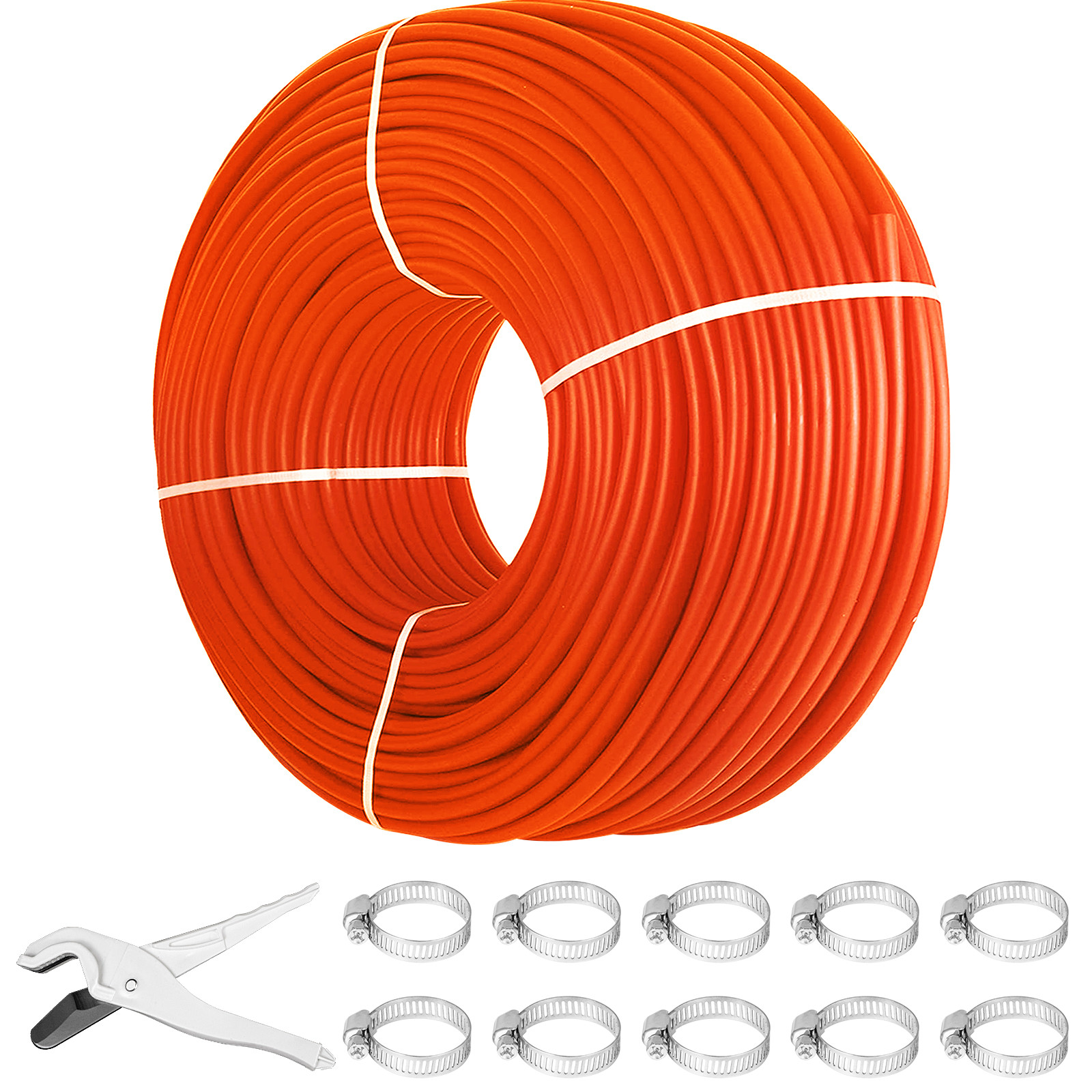 VEVOR 1/2in x 1000ft Red Pex Tubing Oxygen Barrier O2 EVOH Pex-B Tube w/ Cutter