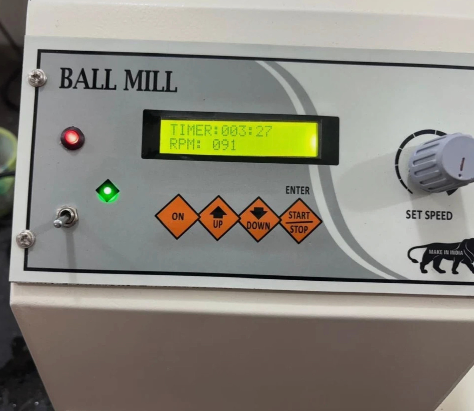 3 KG Heavy Duty Laboratory Ball Mill (110 v) | Digital RPM Timer | Grinding USA