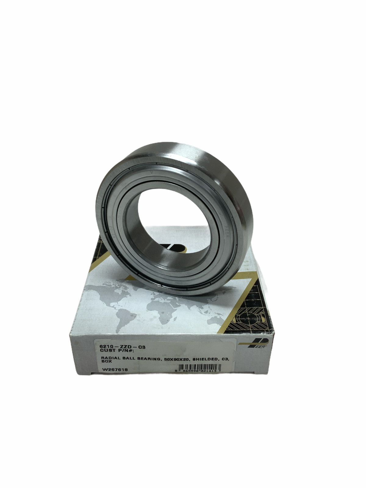 6210-ZZD-C3 PEER BEARING RADIAL BALL 50X90X20 SHIELDED C3