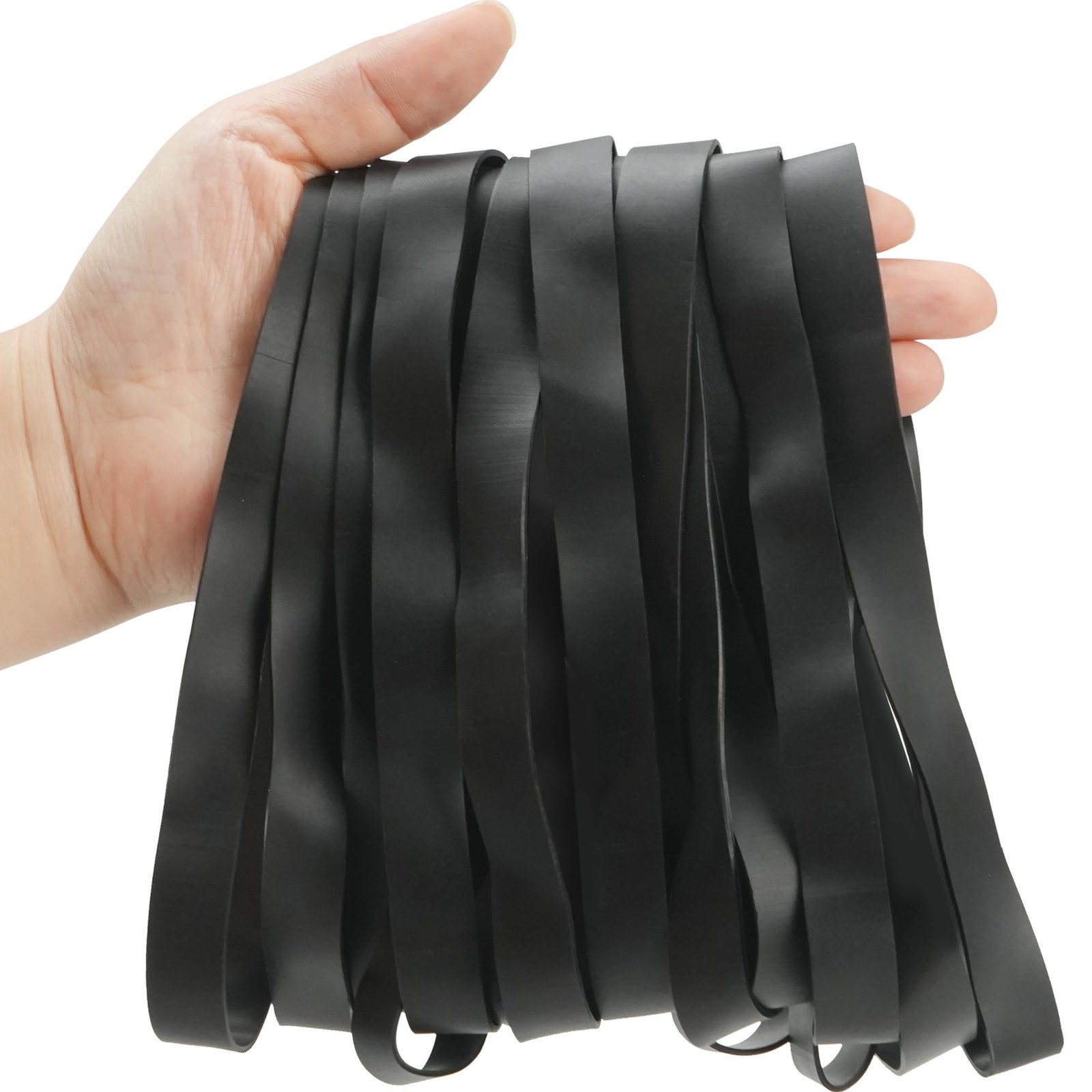Large Rubber Bands, 30Pcs Size 107 Big Wide Elastic Bands, Heavy Duty Black L…