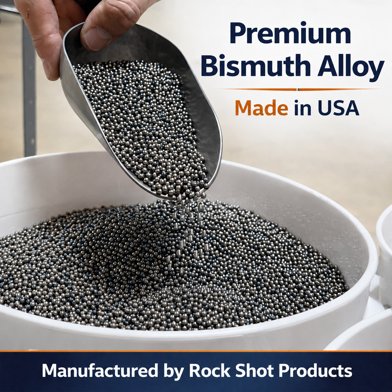 Bismuth #4-By Rock Shot Products, Lead Free, Alloys, Casting, Non-Toxic, 5lbs