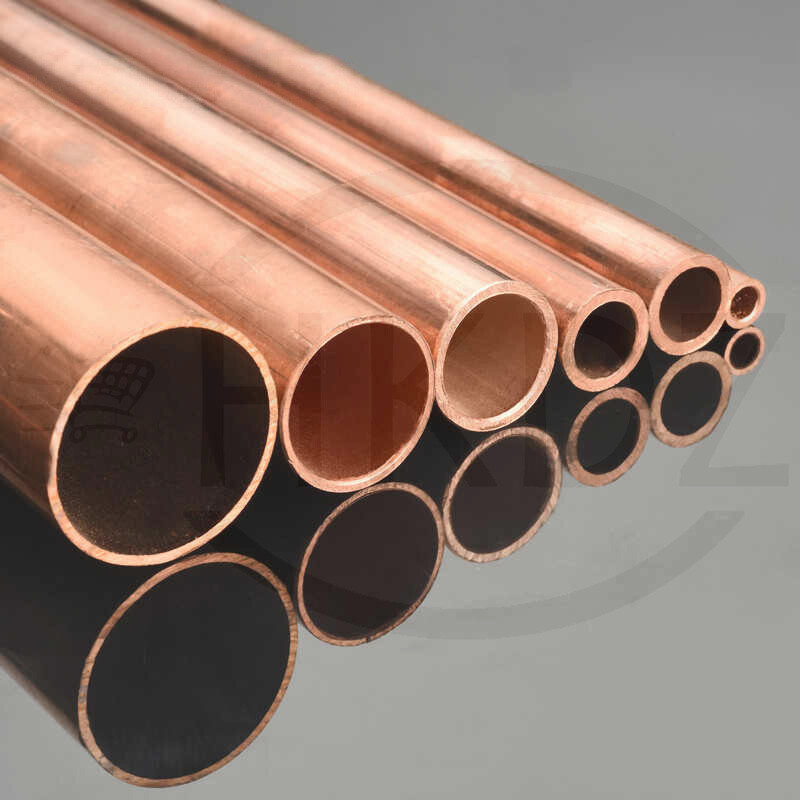 Copper Round Tube OD Ø1.5mm 2mm 3mm 4mm 5mm 6mm 7mm 8mm 10mm -30mm Lengths 300mm
