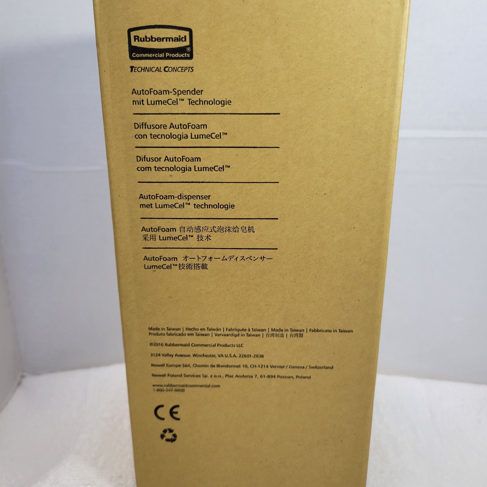 Rubbermaid Commercial AutoFoam Soap Dispenser Touchless LumeCel Technology
