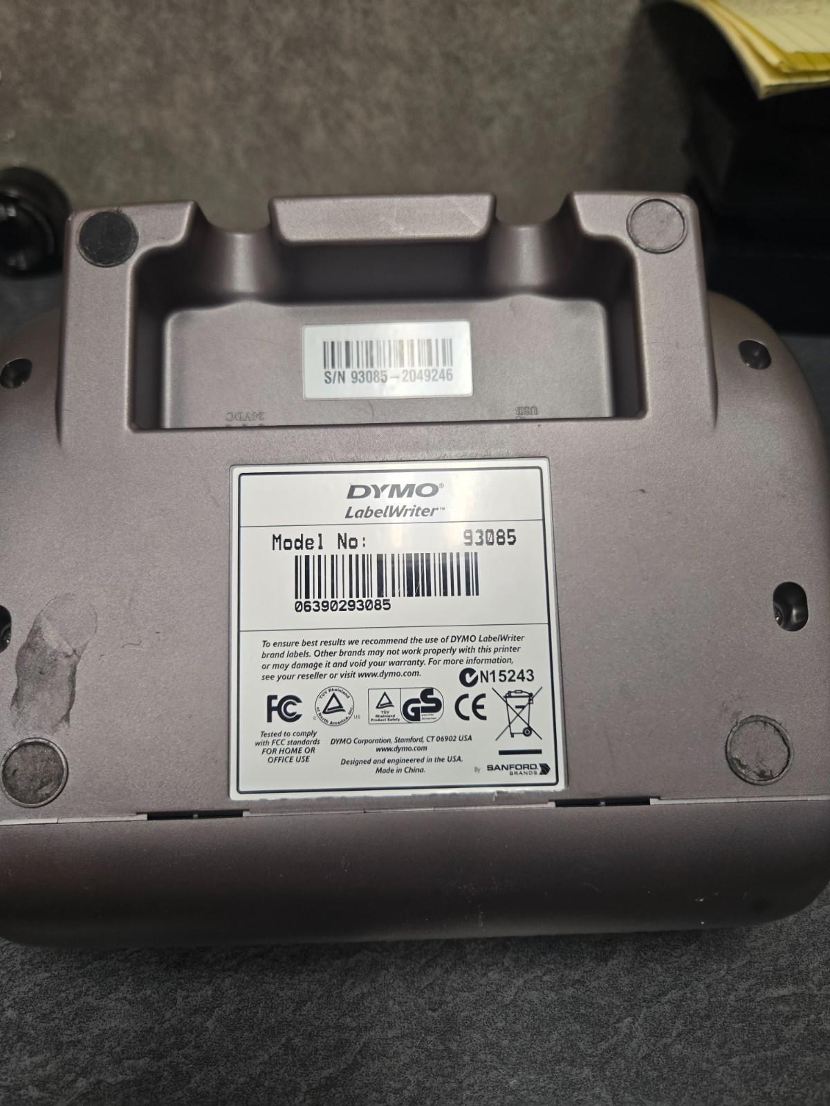 Dymo LabelWriter Twin Turbo Label Printer Model 93085, No Power Adapter