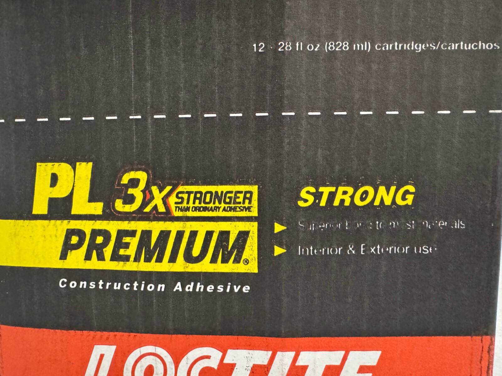 Loctite PL Premium 3X Stronger Polyurethane Construction Adhesive Tan Case of 12