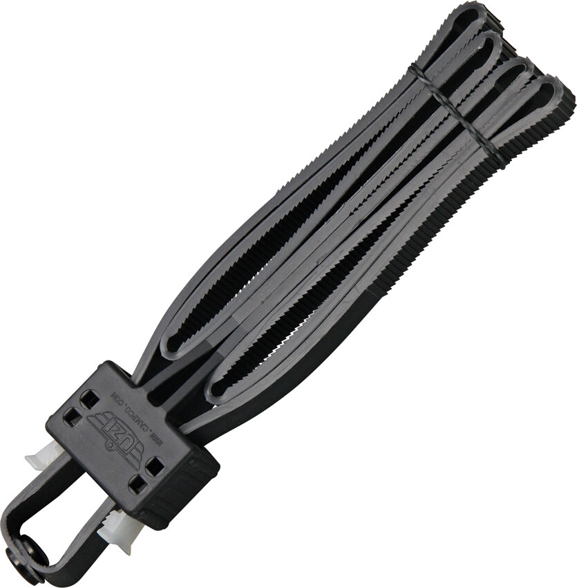 UZI Black Heavy Duty Police Disposable Flex Handcuffs FLXCB