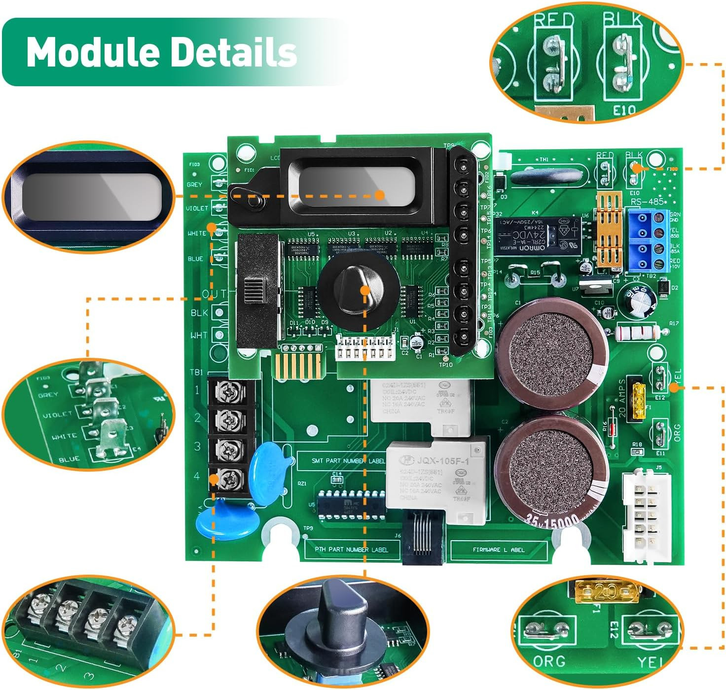 2026 GLX-PCB-RITE Control Board & GLX-PCB-DSP Display Board Set – Compatible wit