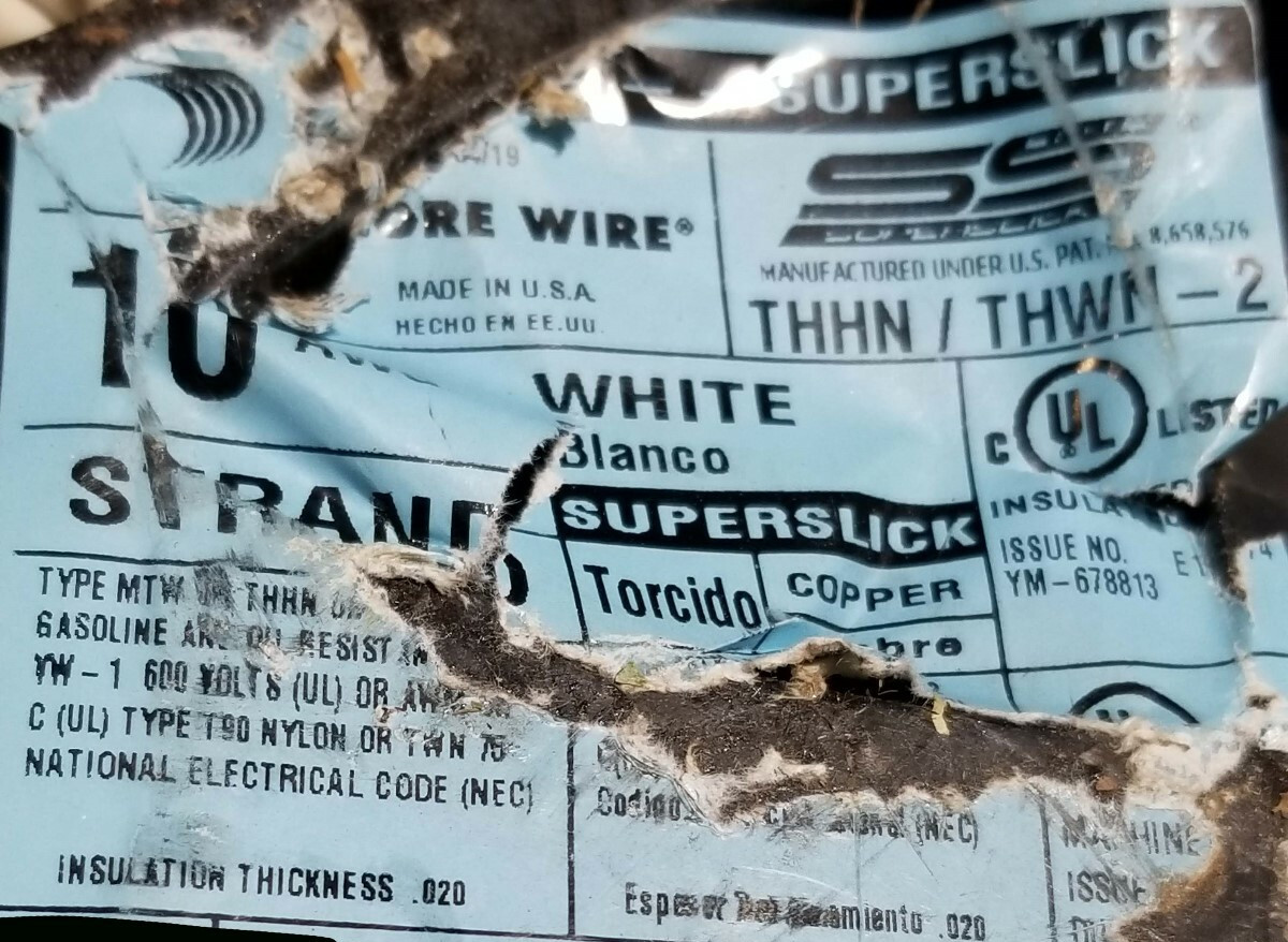 Encore #10awg 19 Stranded THHN/THWN-2/MTW Building Wire White /100ft