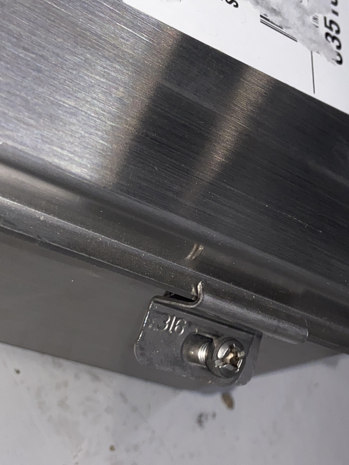 Hoffman A1008NFSS6 Junction Box 10x8x4 Stainless Steel 316L NEMA 4X Clamp Cover
