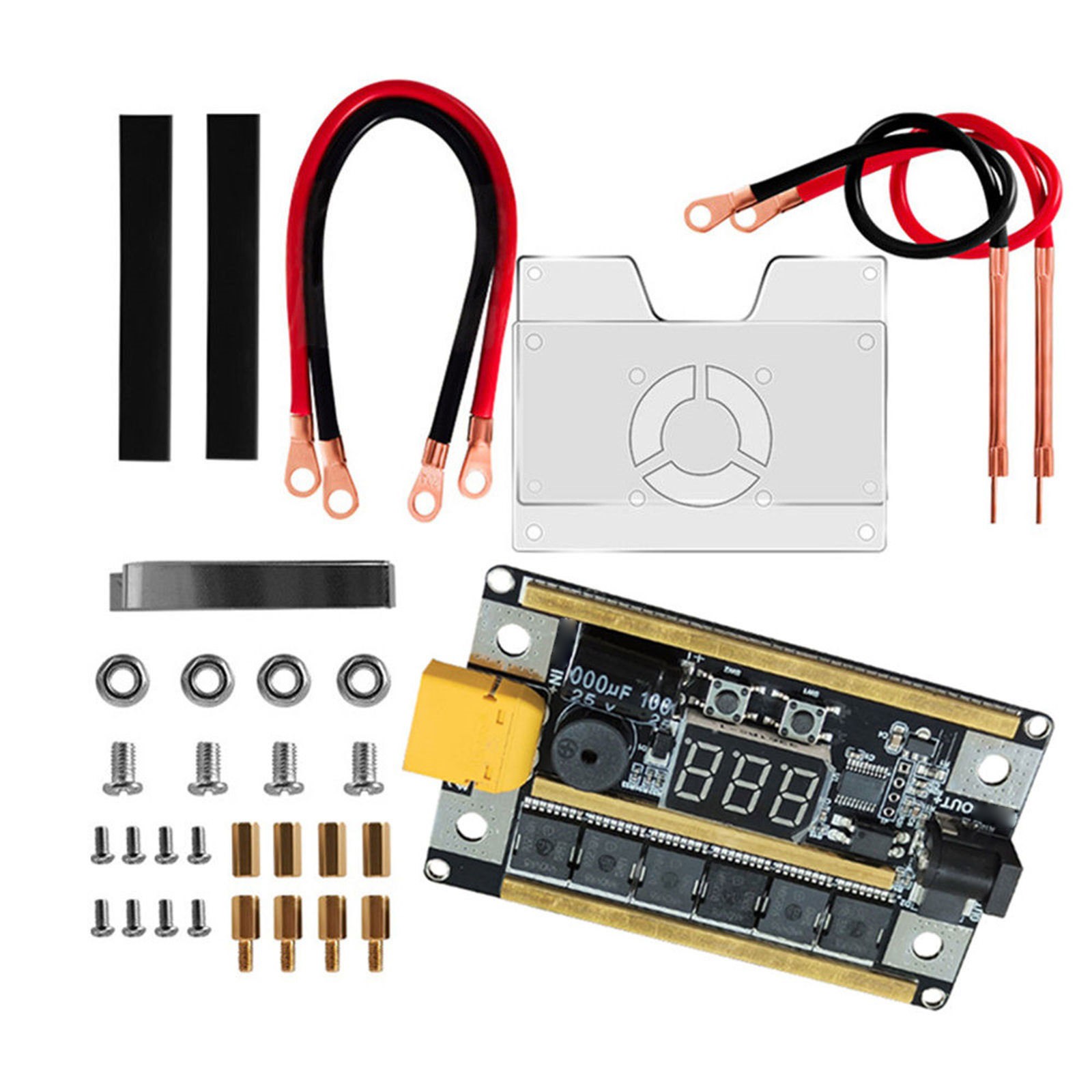DIY Portable Mini Spot Welder Machine 8-24V Voltmeter For 18650 Lithium Battery