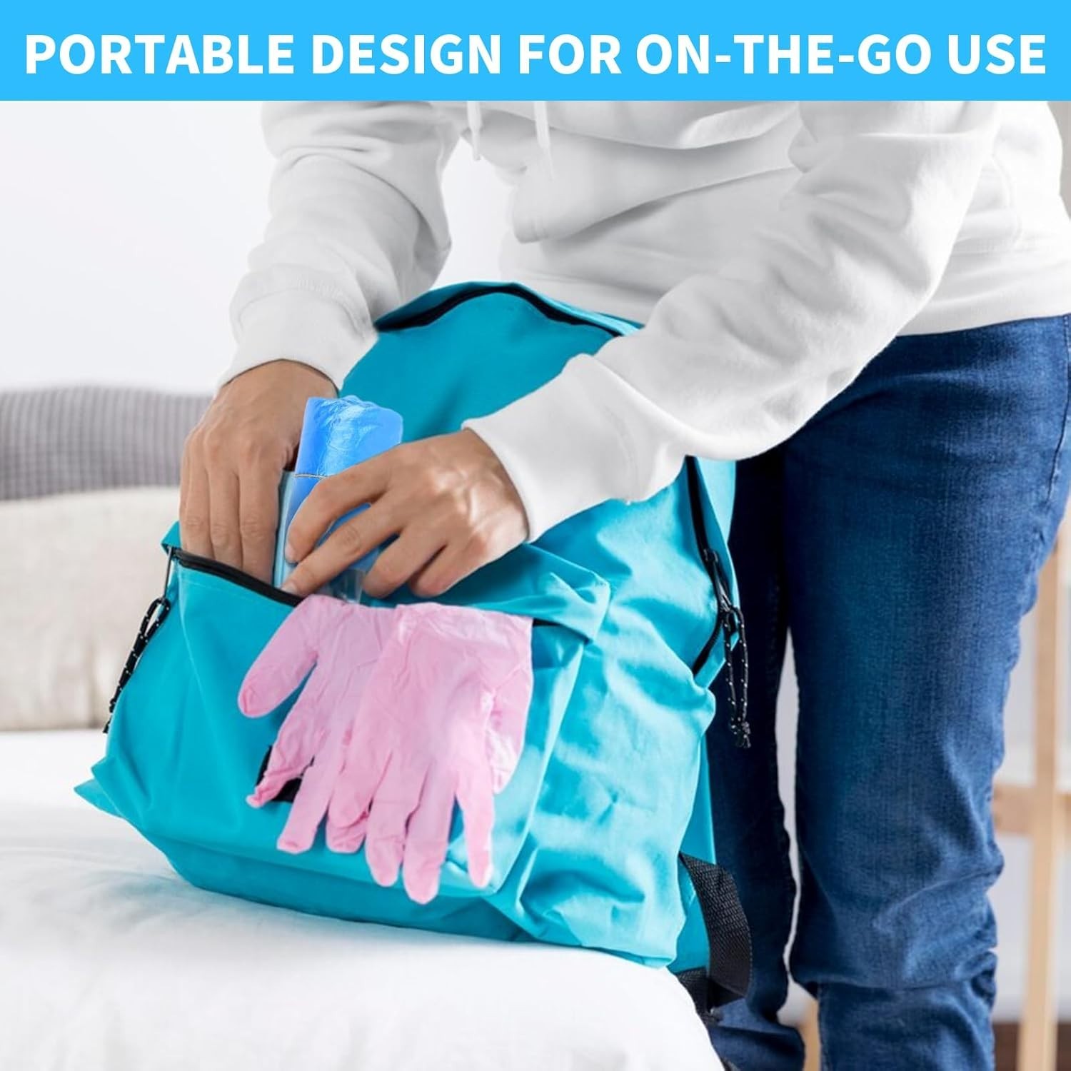 100 Disposable Shoe Covers for Indoors Non-Woven Water-Resistant Bootie Job XL