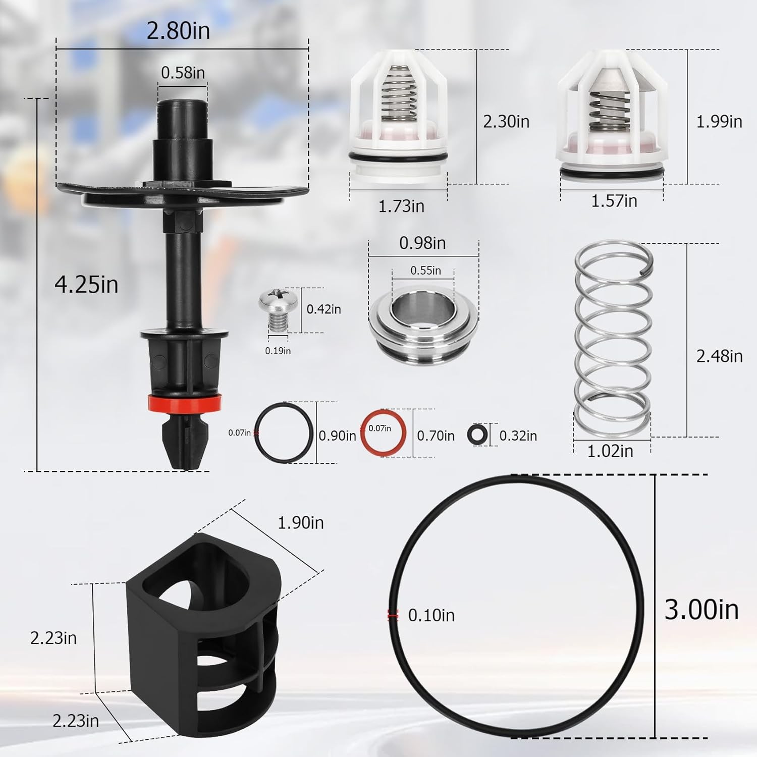 0887793 887793 RK 009M2-T Replace for Watts 009M2 1″ Total Repair Kit 1″ 009M2