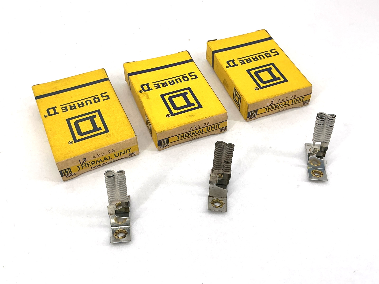 Lot of 3 New Square D 1-AR2.98 Overload Relay Thermal Unit AR2.98 58641