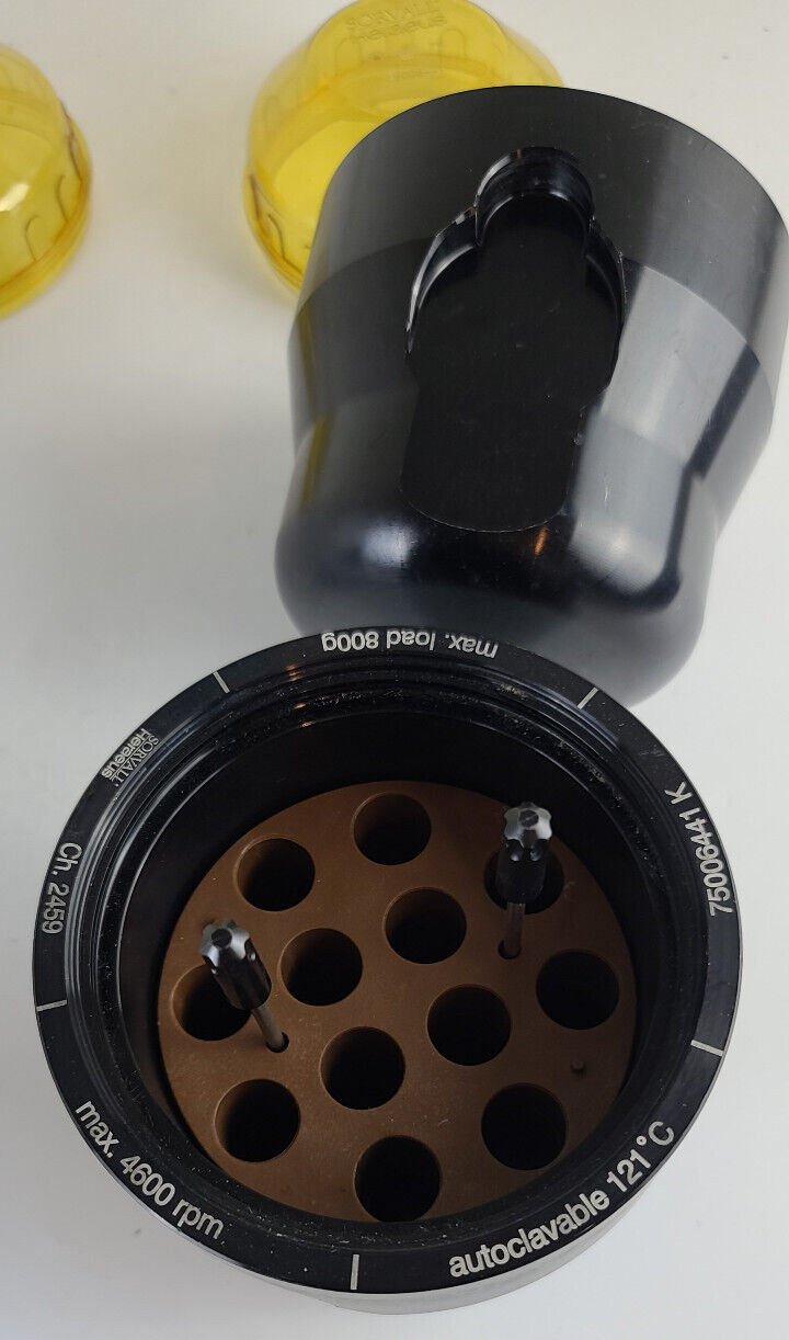 Pair of Sorvall 75006441 K With Inserts & Covers 800g 4600 RPM