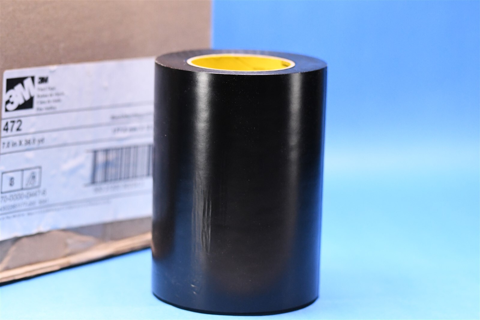 3M Vinyl Tape 472 Black 7″ x 36 Yards Heavy Duty Abrasion Resistant Protection