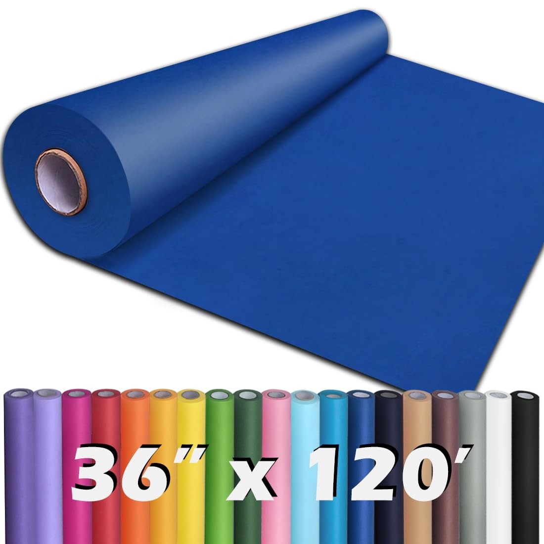 PerkHomy 36 x 1,440 120 Blue Kraft Paper Roll for Craft Bulletin Board