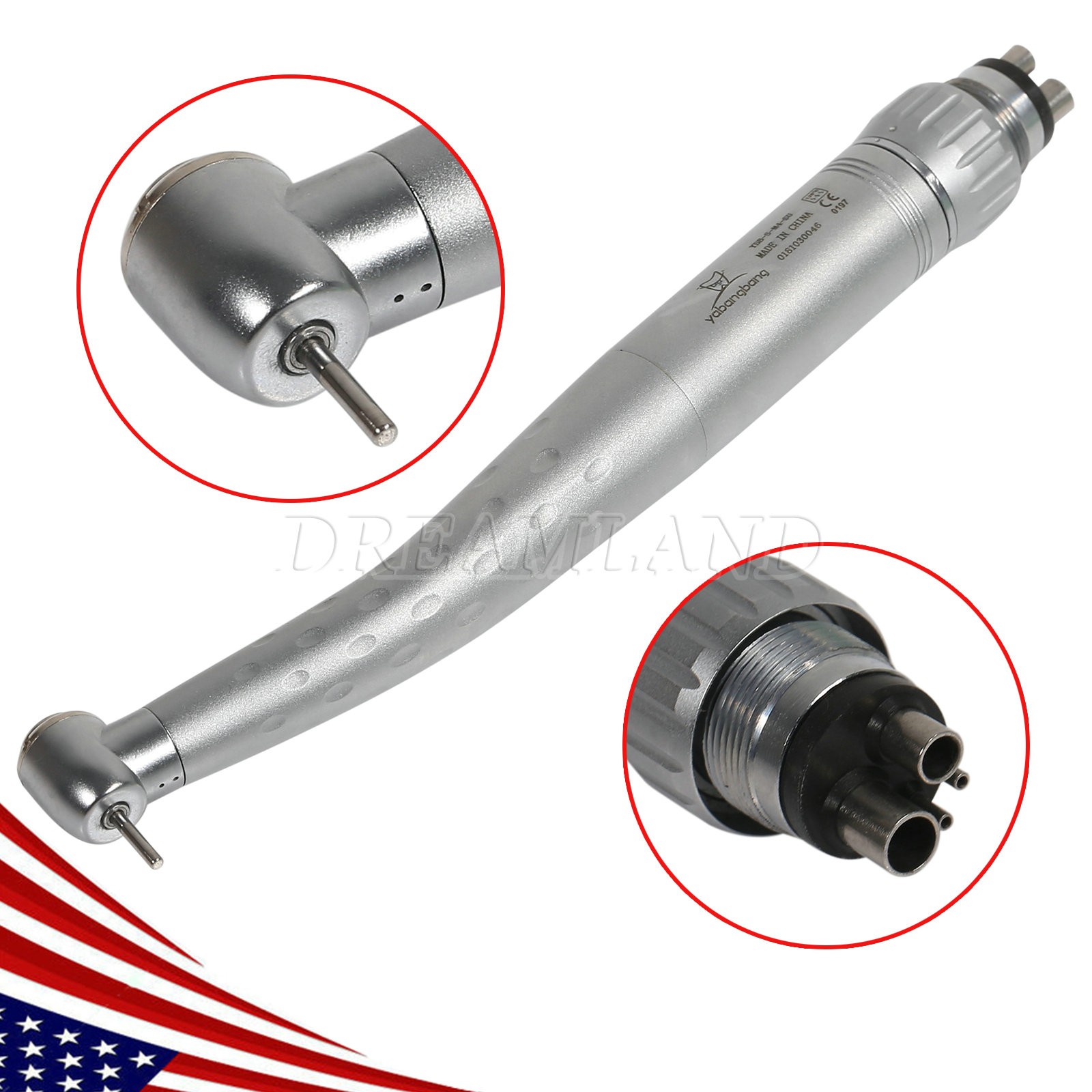 KAVO Style Dental High Speed Handpiece with 4 Hole Quick Coupler 360° Swivel