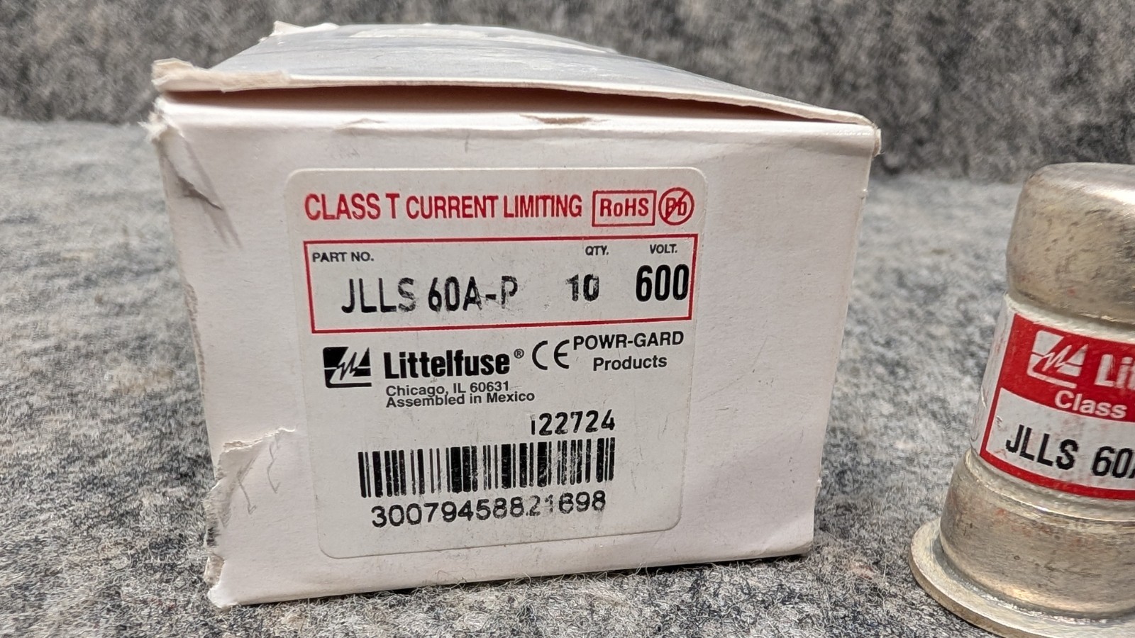 Littelfuse JLLS-60 JLLS 60A-P ( JLLS-60A ) 60Amp 600Vac Class T Fuse (10 Pack)