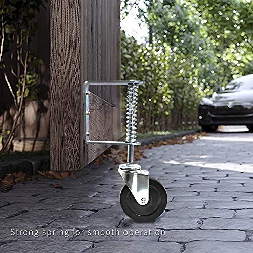 250Lb 5-Inch Heavy Duty Gate Caster – Durable Powder-Coated Steel & Rubber Wheel