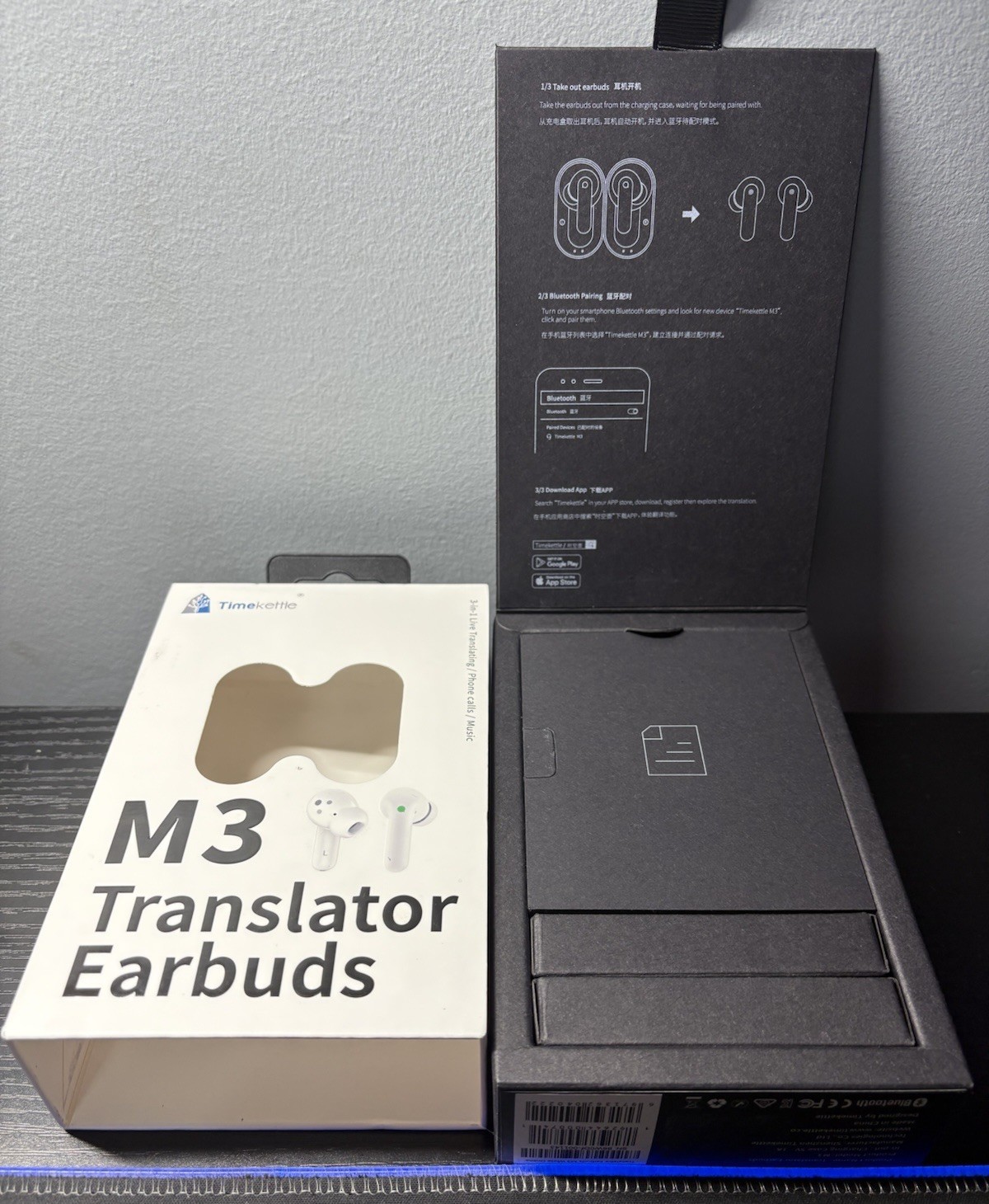 Timekettle M3 Language Translator Barrier Earbuds White Colored