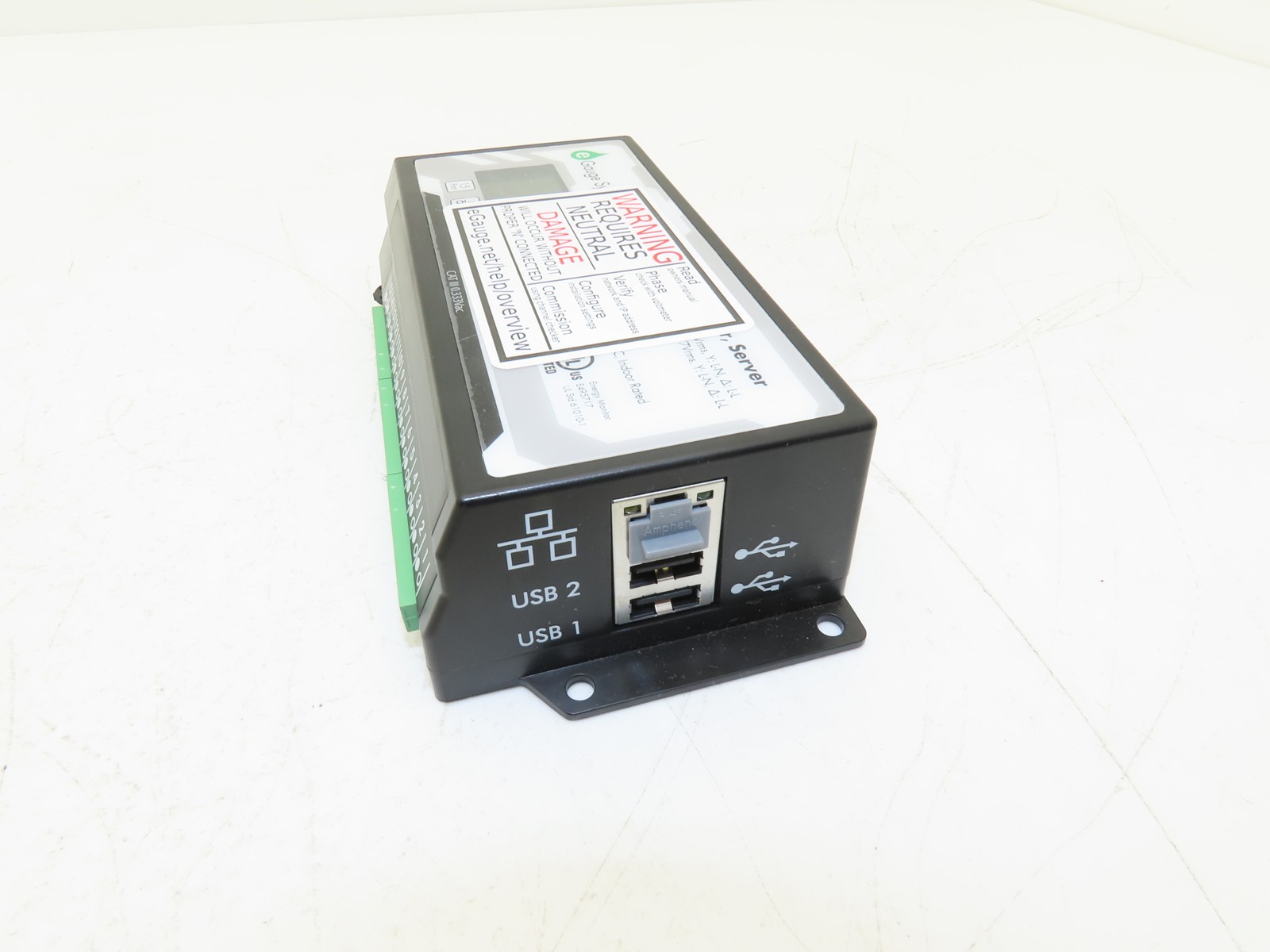 EGauge Systems EG4015 Data Logger Meter Server 277VAC 9-60VDC