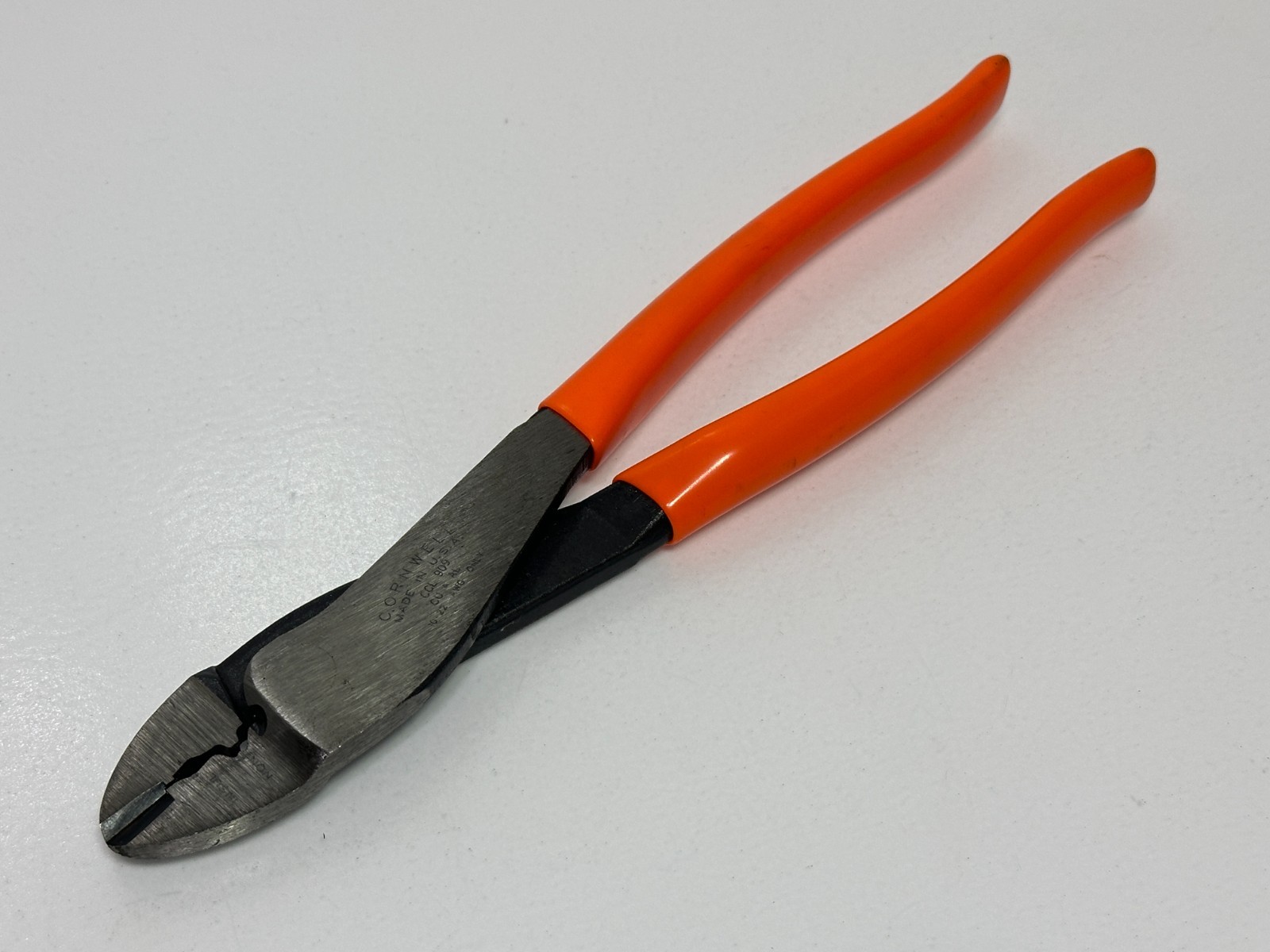 🇺🇸 Cornwell Tools USA CCL909 Crimping & Cutting Pliers, Orange Grip, 10-22 AWG