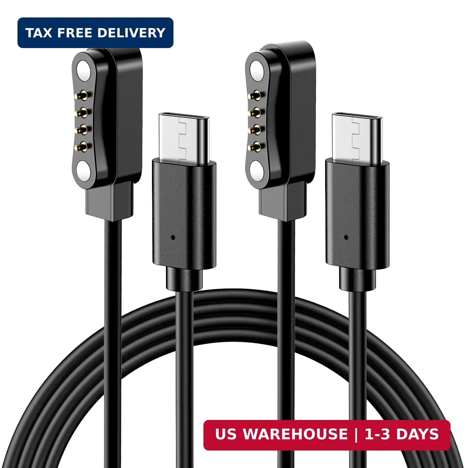TiMOVO 2 Pack Charger Compatible with PLAUD Note Pro AI Voice Recorder, 3.3ft US