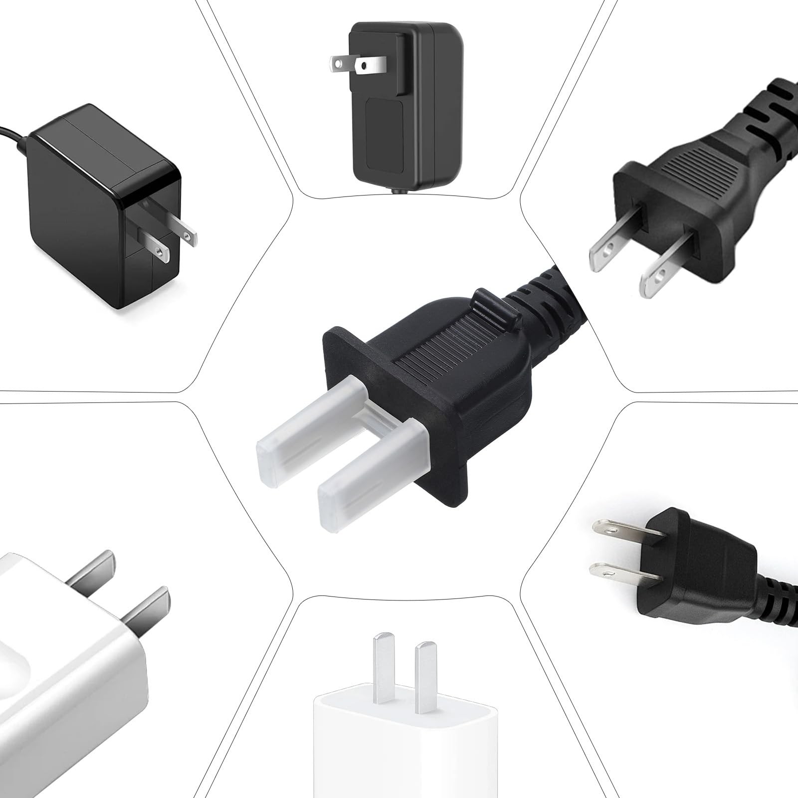 60 Pieces Plug Cover, Outlet Plugs Covers, 3 Prong and 2 Prong Plastic Protec…